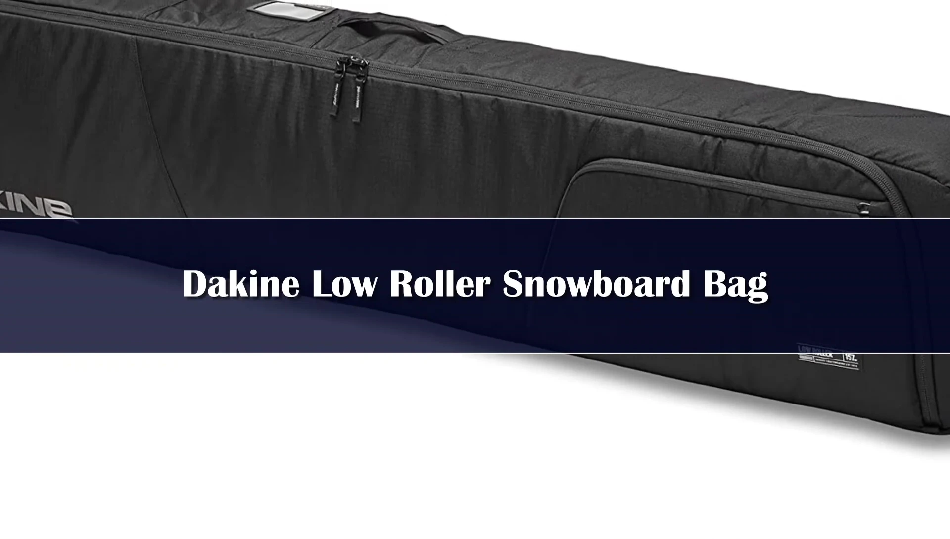 The Decking Lower Roller Snowboard Bag, front view.