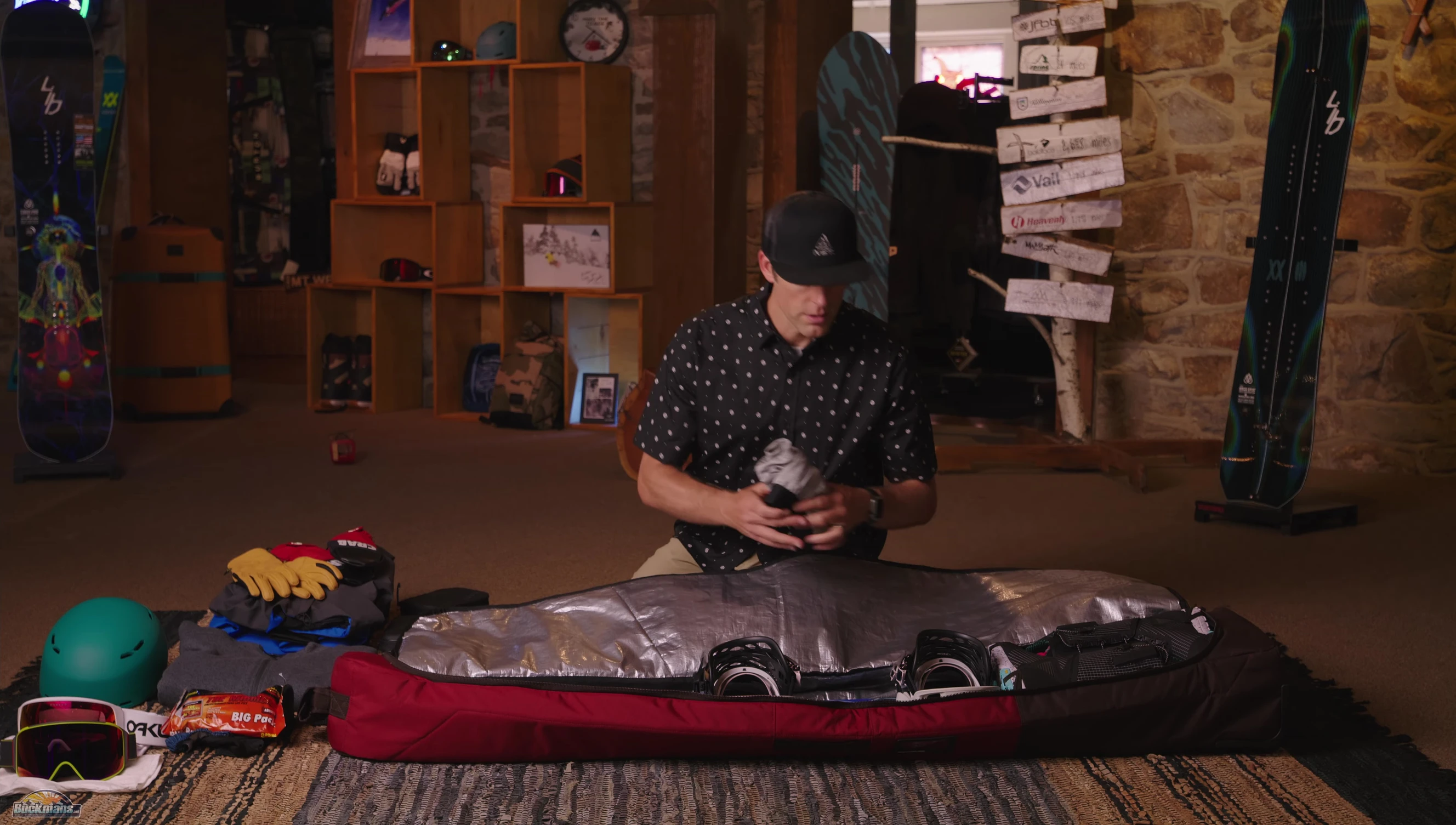 Stuffing base layers into bindings