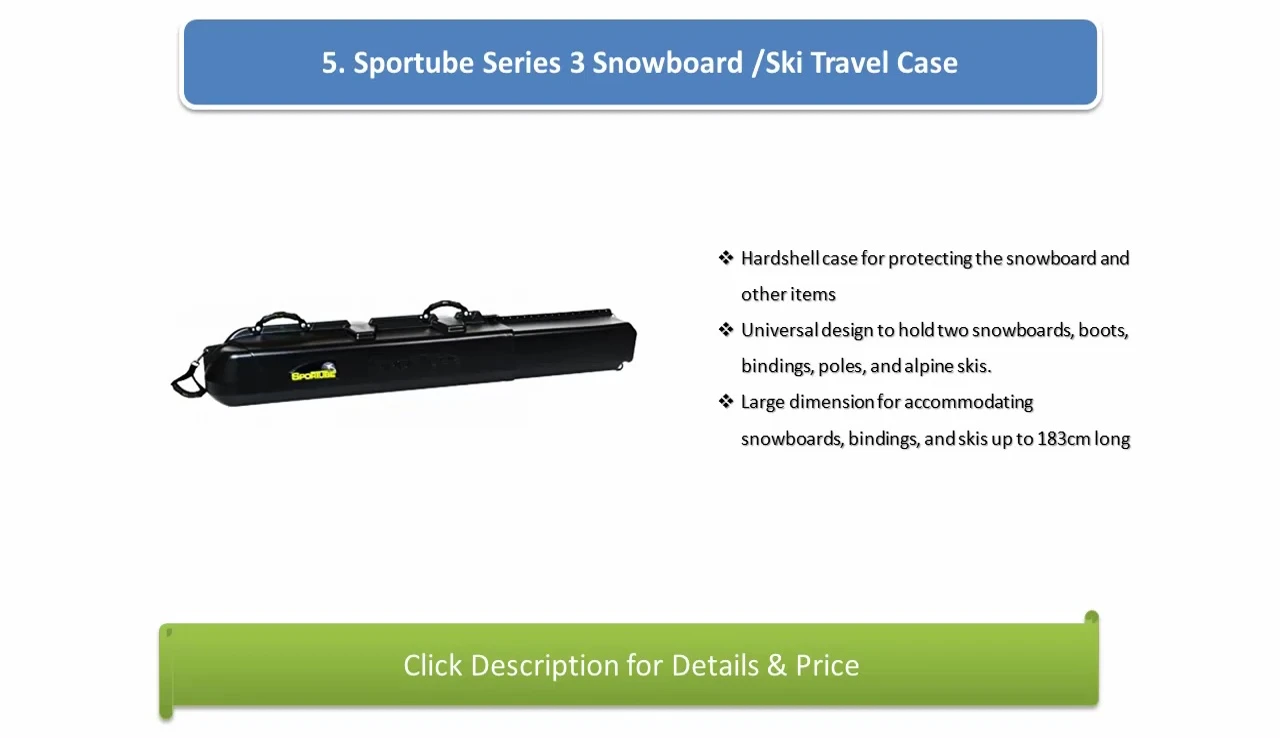 The High Sierra Single Ski Bag shown, highlighting its design.