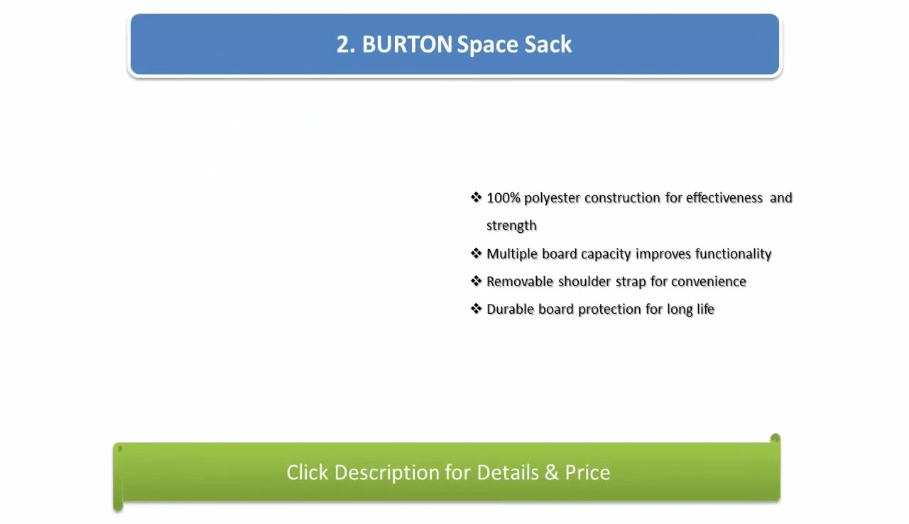 The Burton Space Sack, showcasing its design.