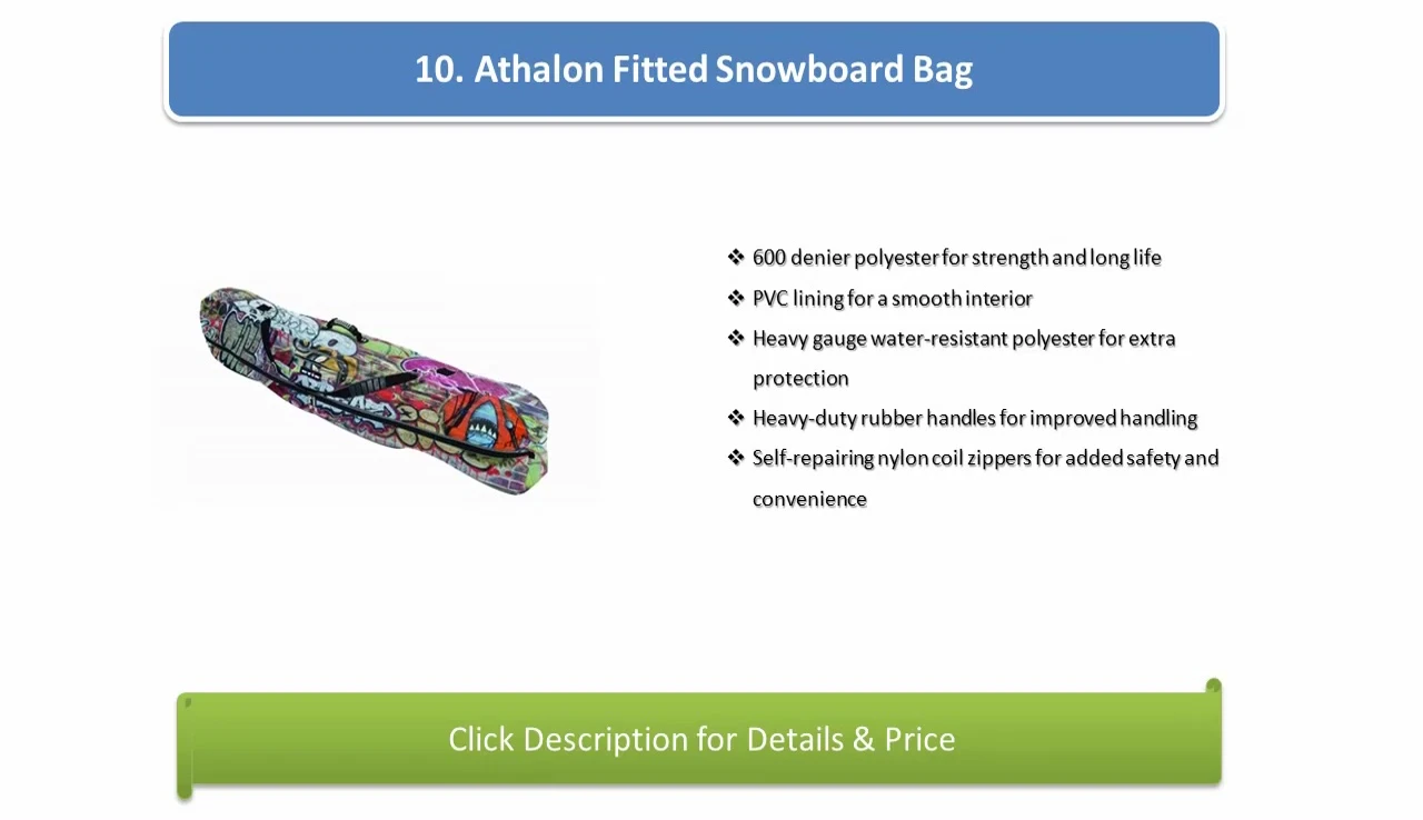 The Burton Wheelie Gig snowboard bag shown in its entirety.