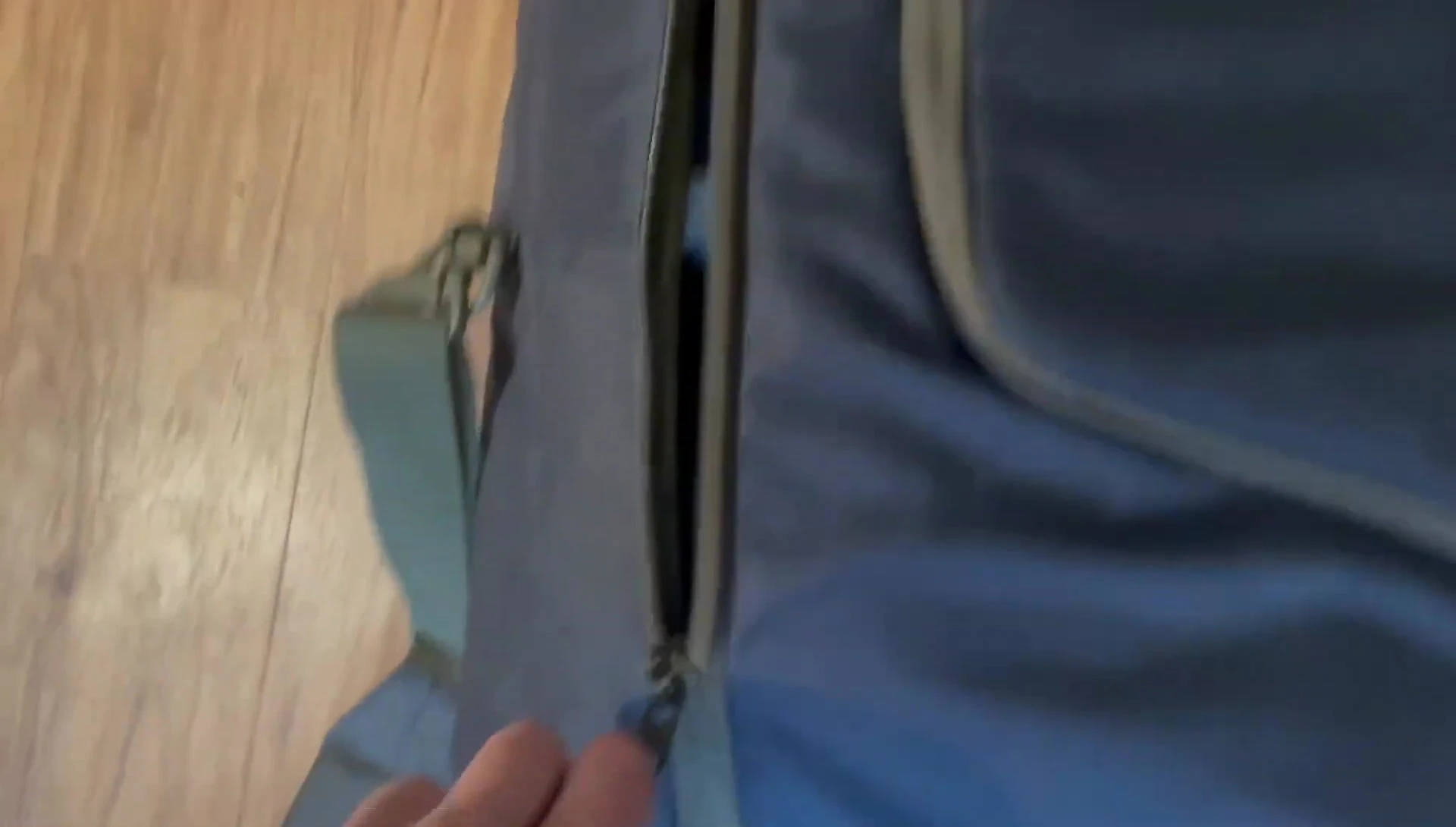 Interior view showing the spaciousness of the bag.