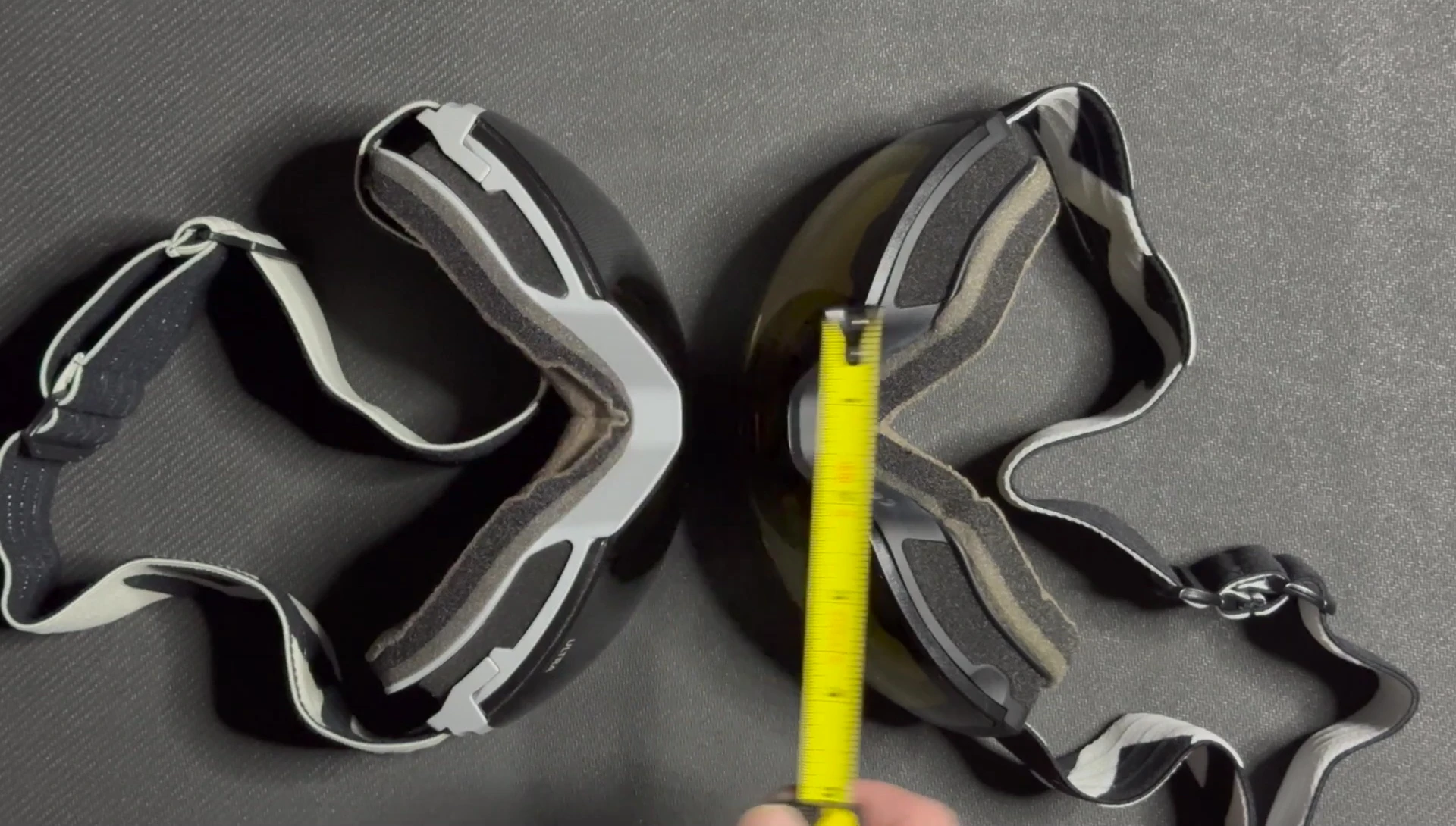 Close-up of nose bridge measurement