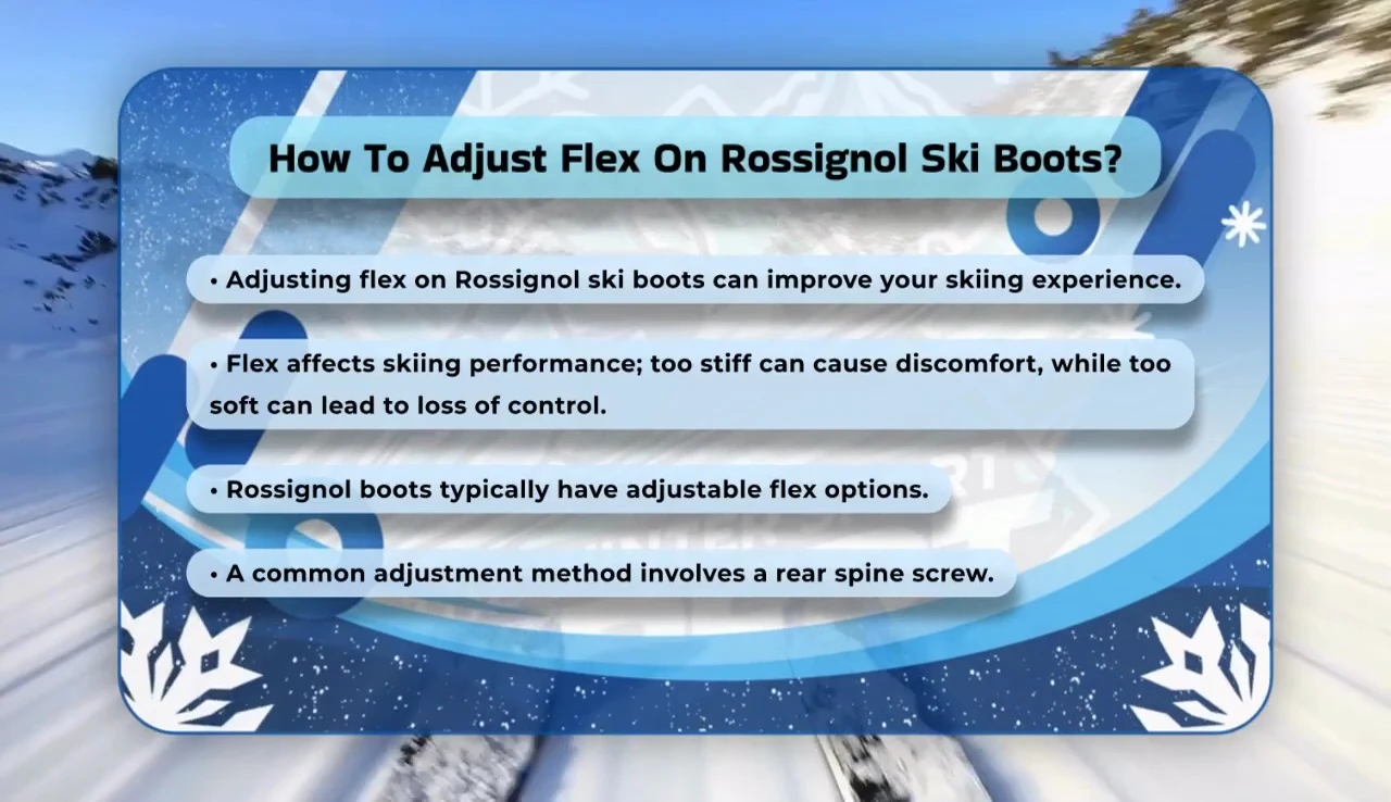 Skier demonstrating difficulty flexing forward with a stiff boot.