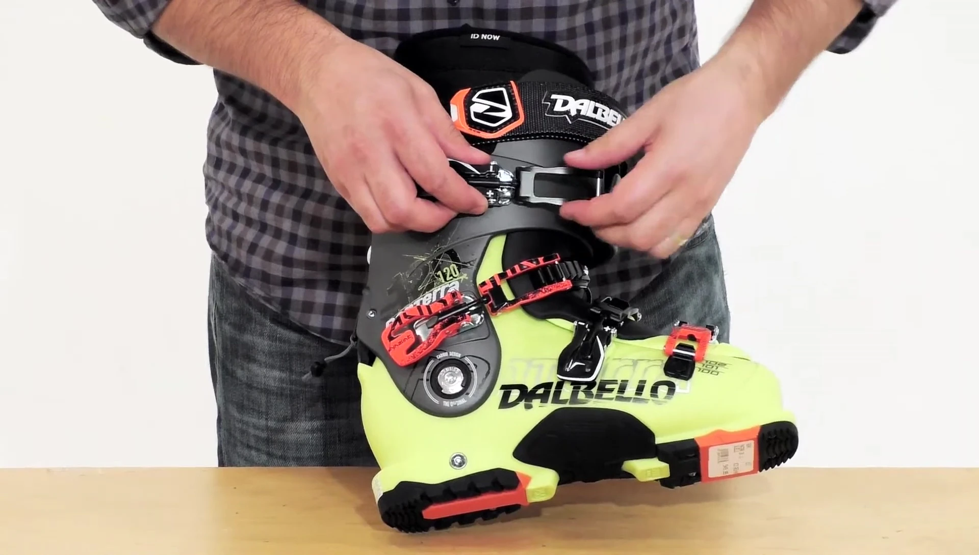 Showcasing the micro-adjust buckles