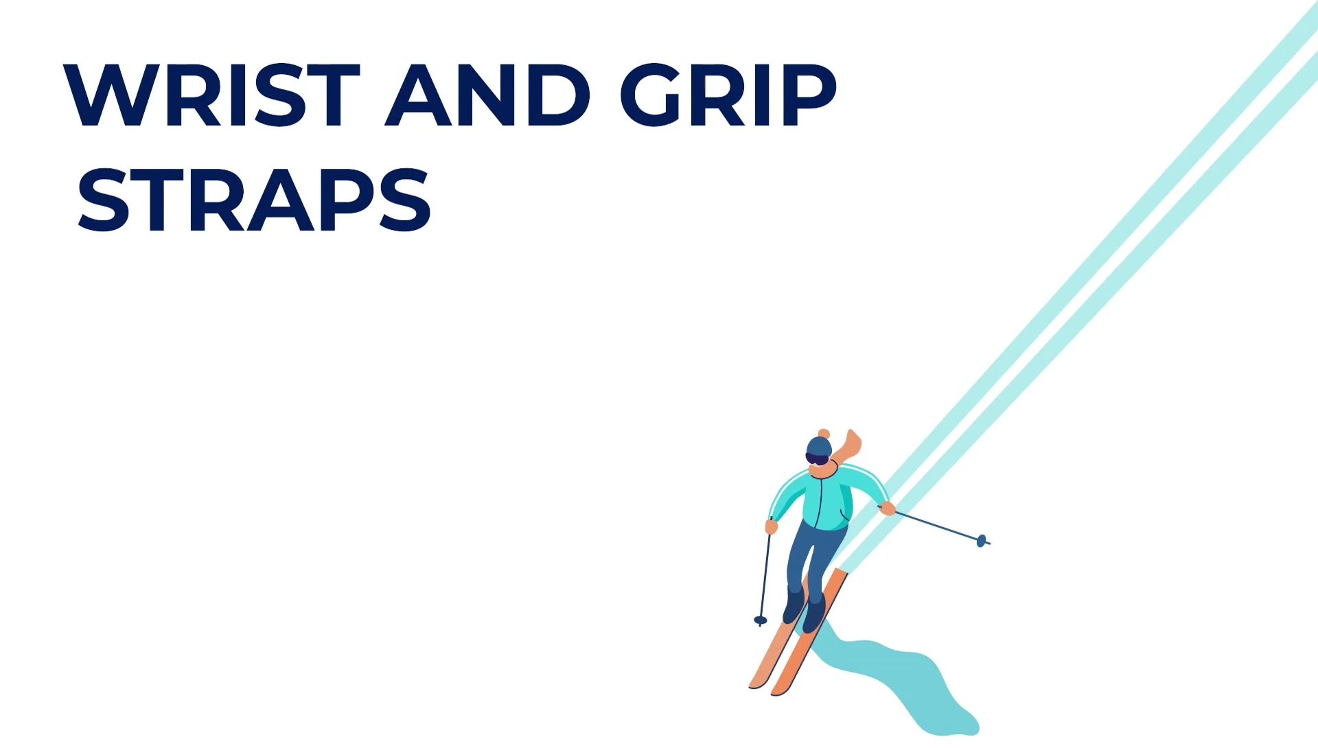 Close-up of various ski pole grip materials.