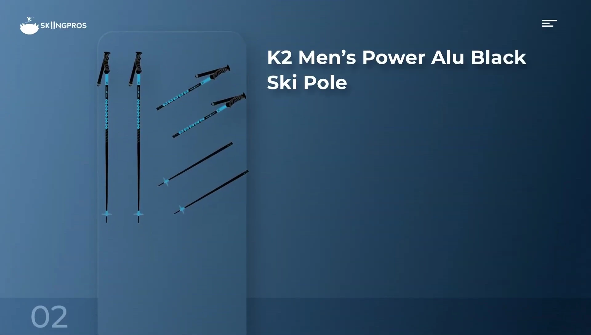 K2 Men's Power Alloy ski poles