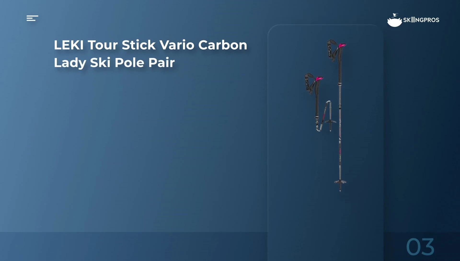 Leki Tour Stick Vario Carbon ski poles