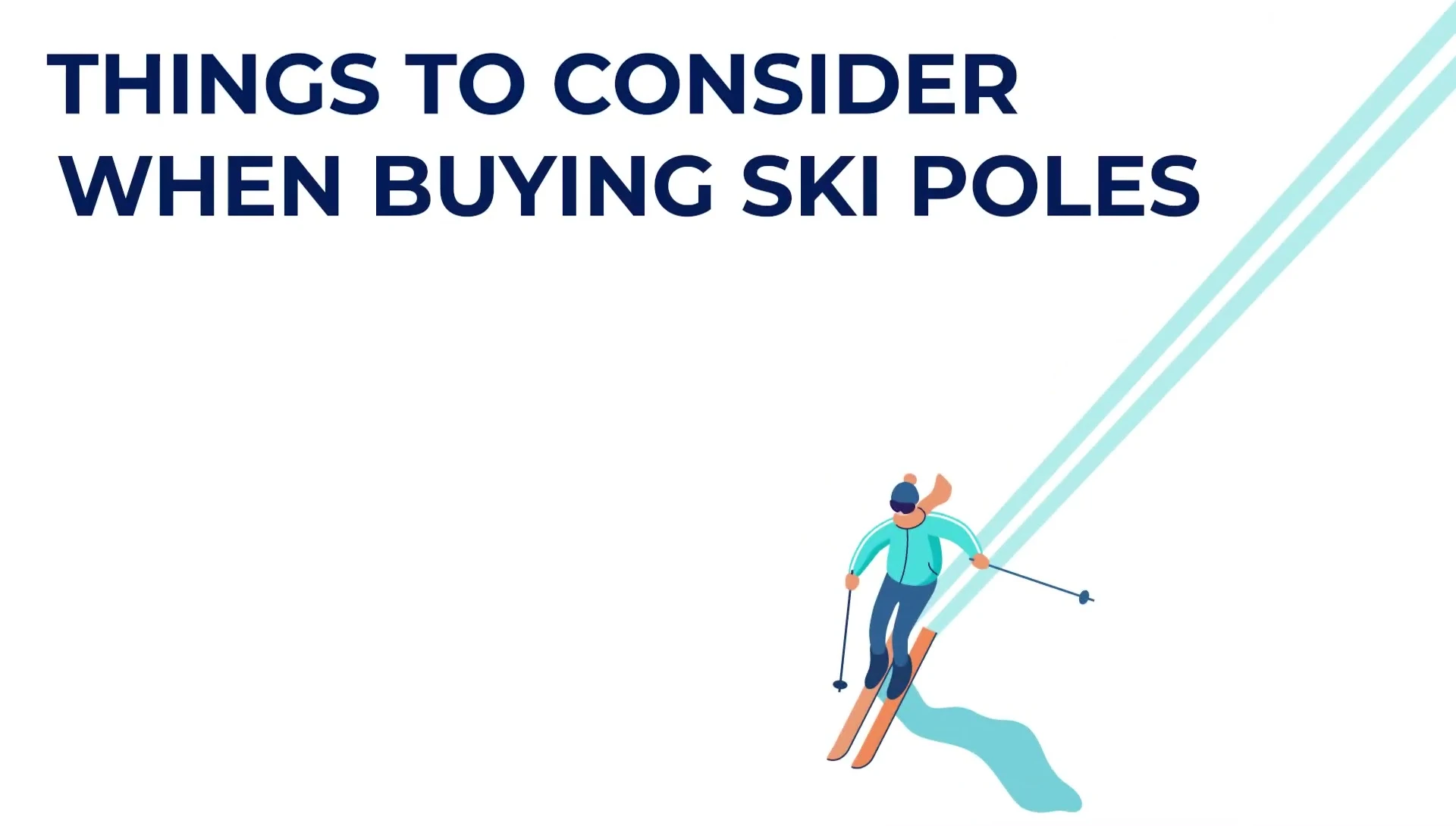 Graphic showing how to measure ski pole length.