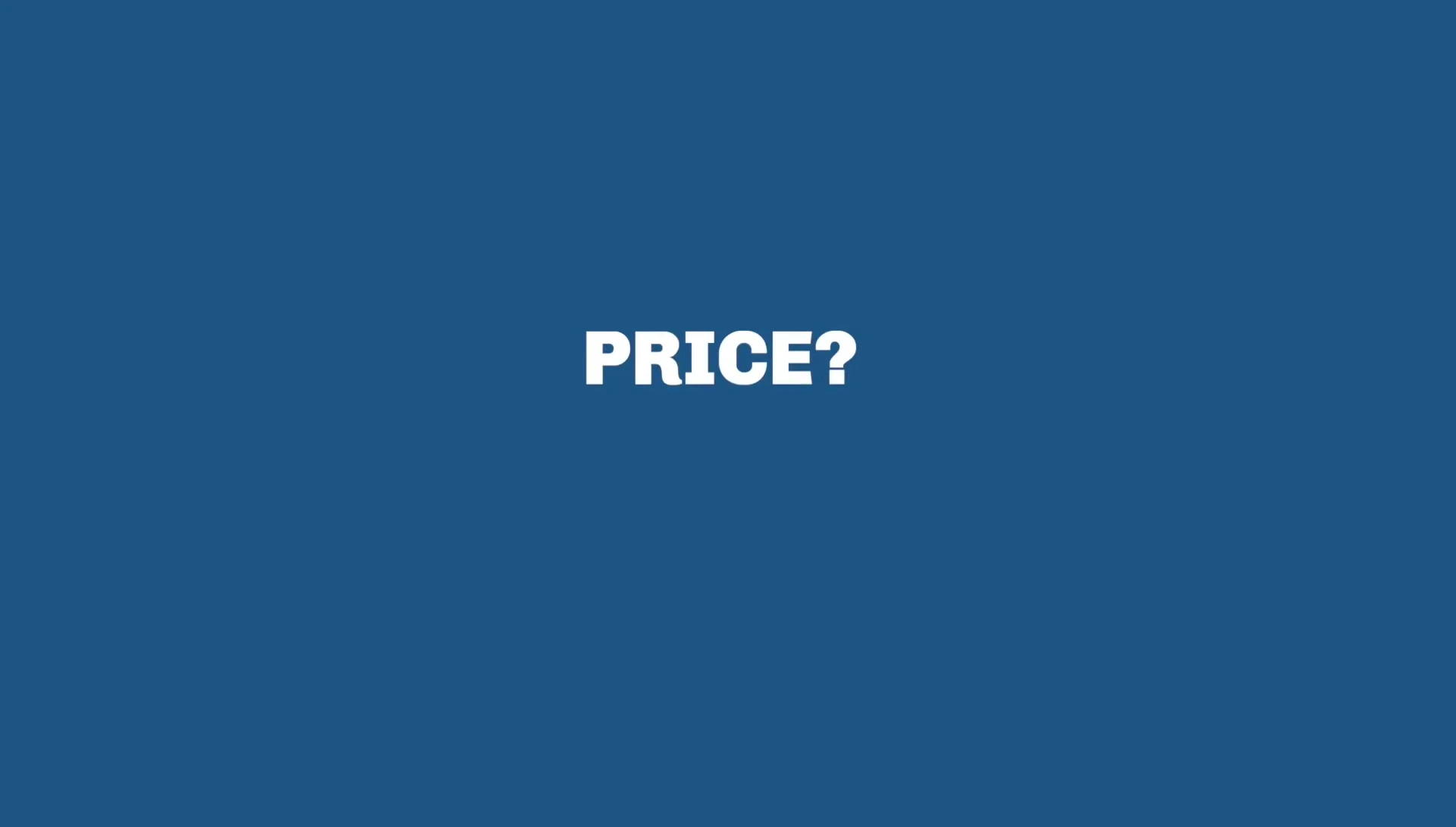 Price information displayed