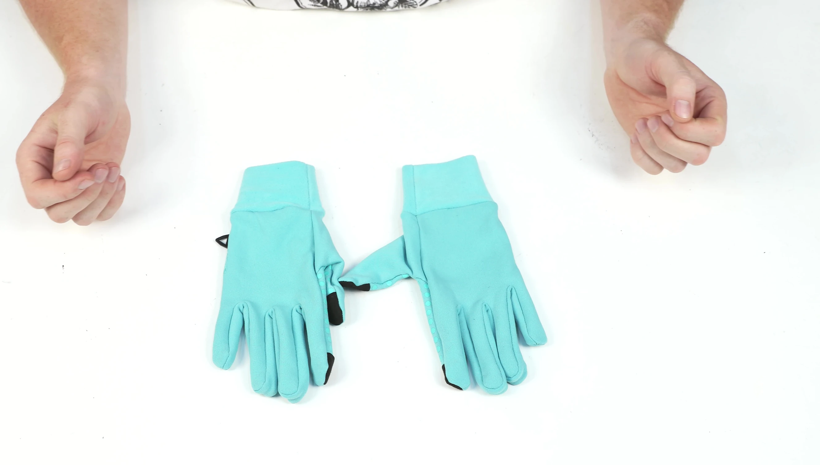 Close-up highlighting the flexibility of the fingers.