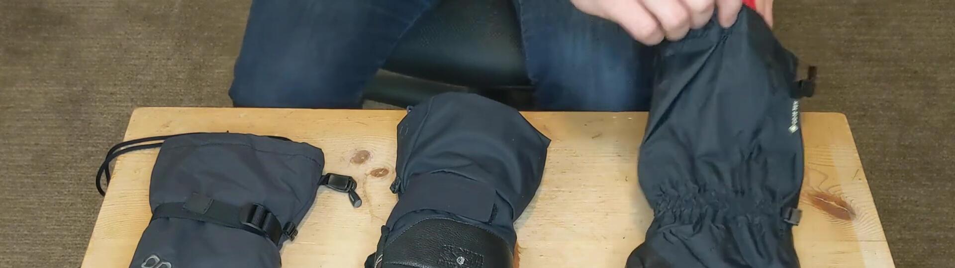 The reviewer summarizing the gloves.