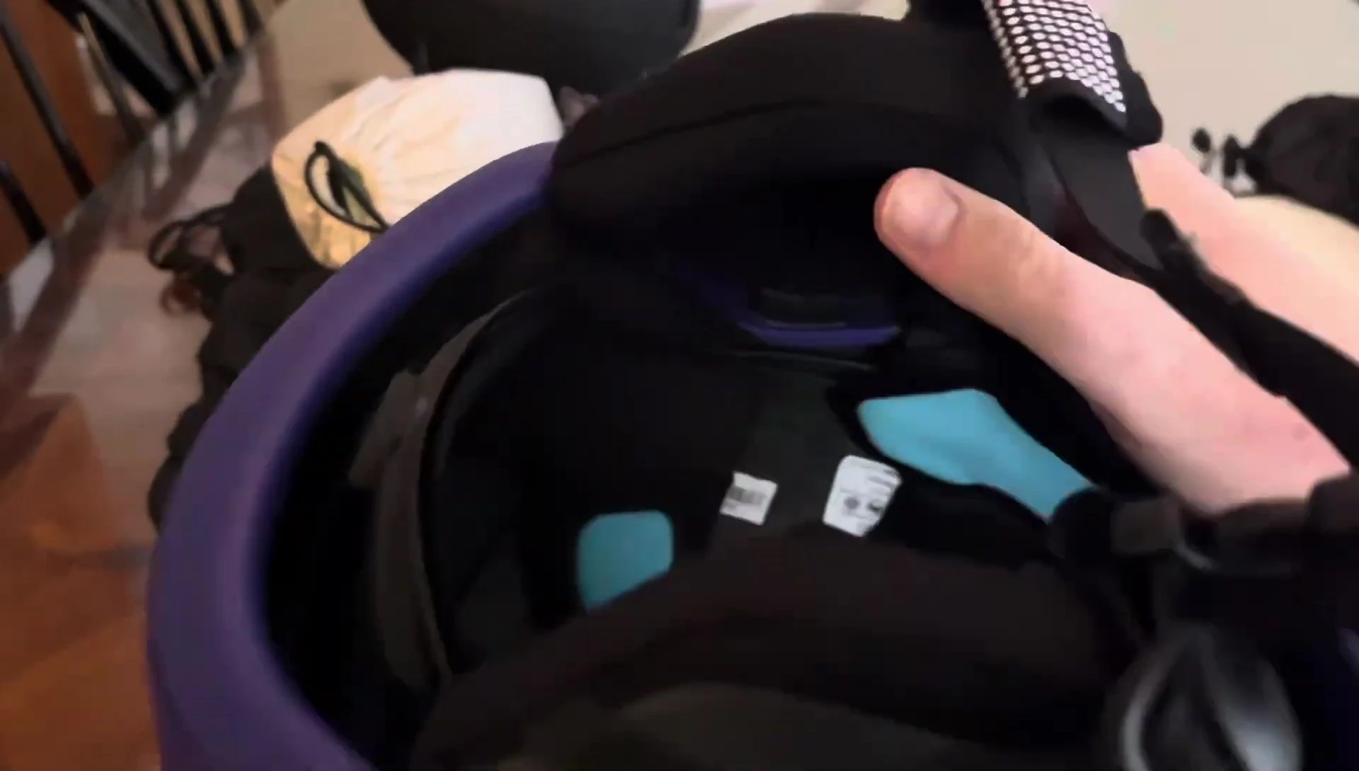 Detailed view of the ear pads and their concave design.