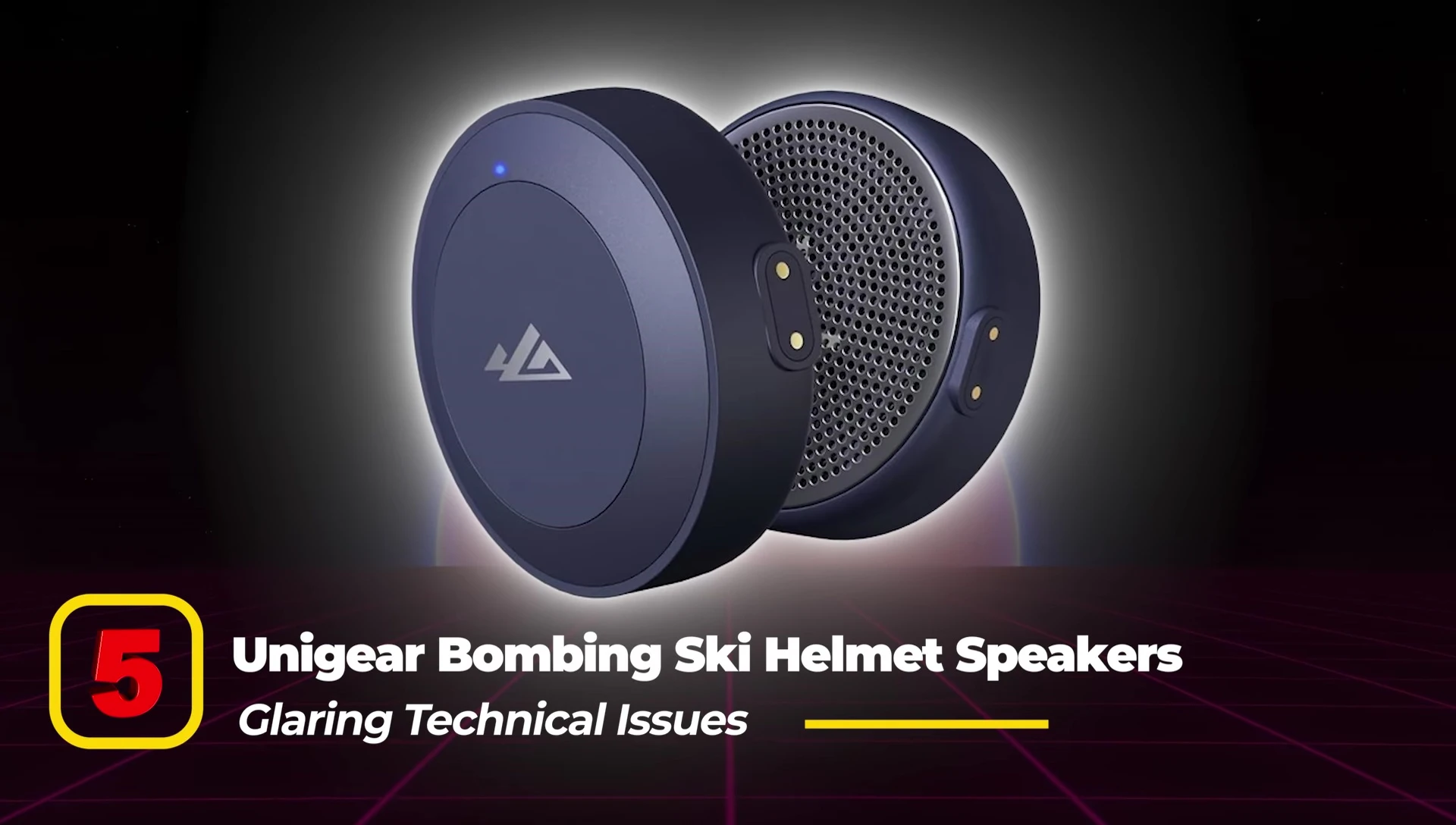Unigear Bombing speakers displayed