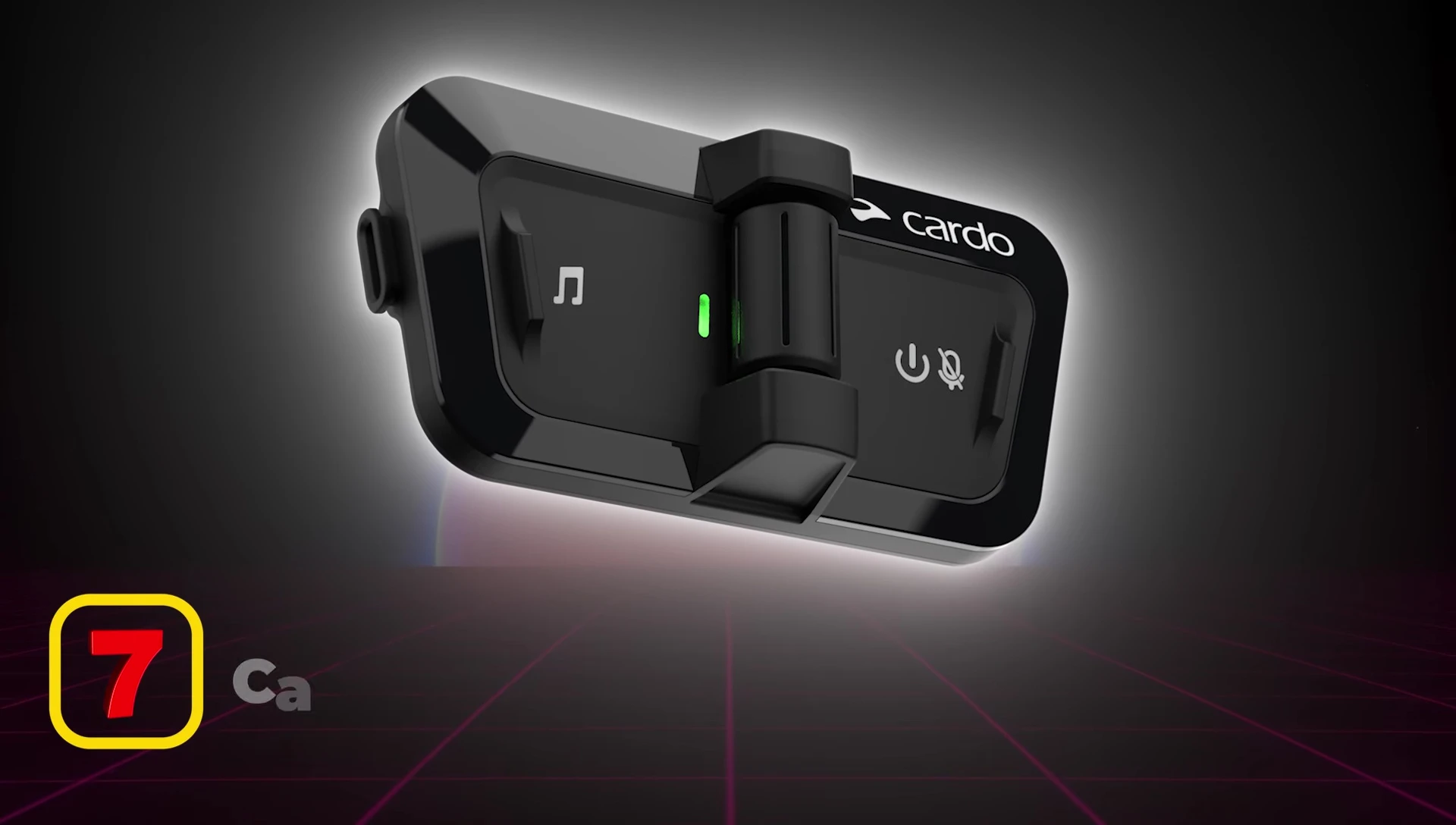 Cardo Packtalk Outdoor headphones displayed