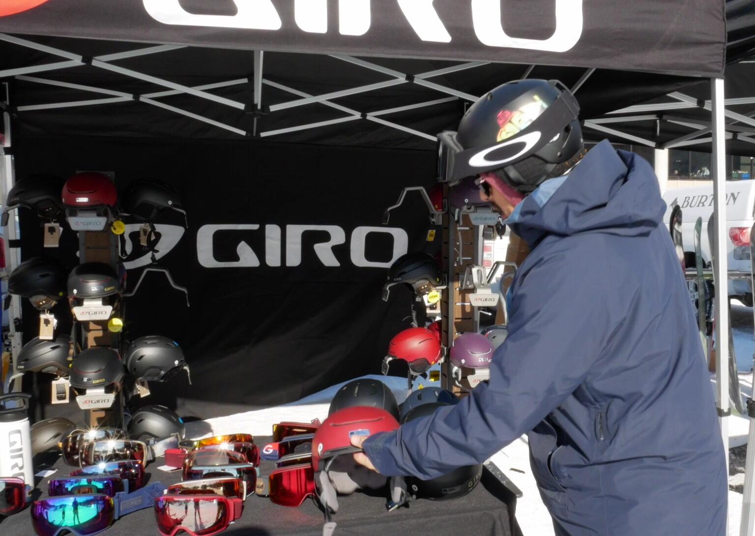 Detailed view of the Giro Jackson helmet showing its venting system.
