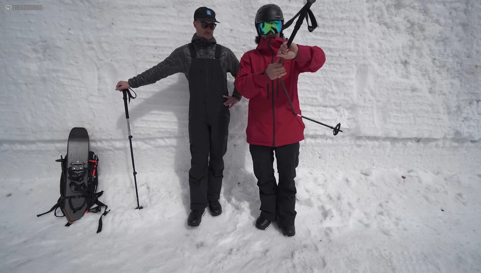 Demonstrating the adjustability of the pole