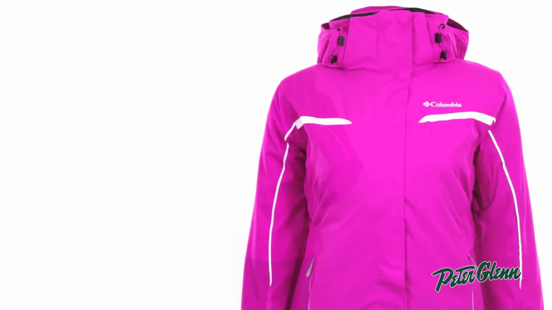 Close-up of the soft and stretchy jacket fabric.