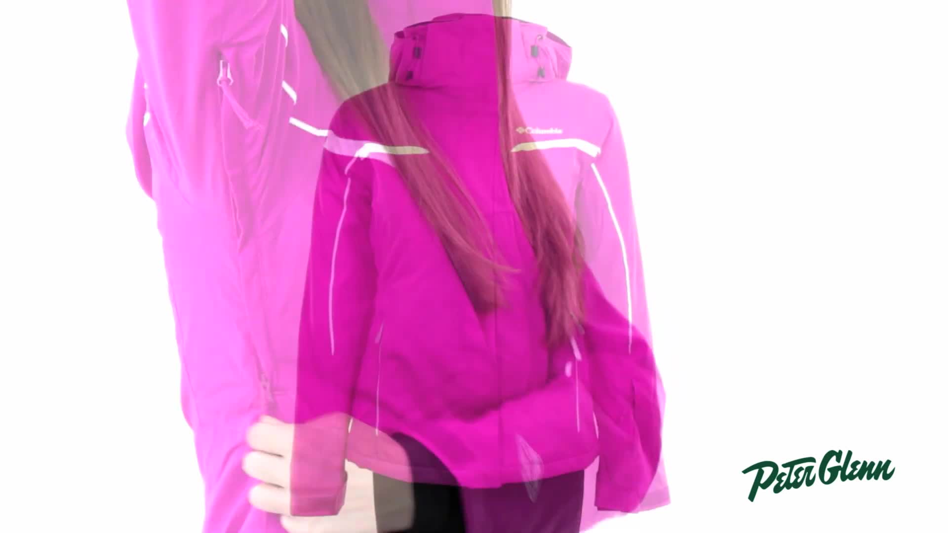 Model demonstrating the jacket's flexibility and ease of movement.