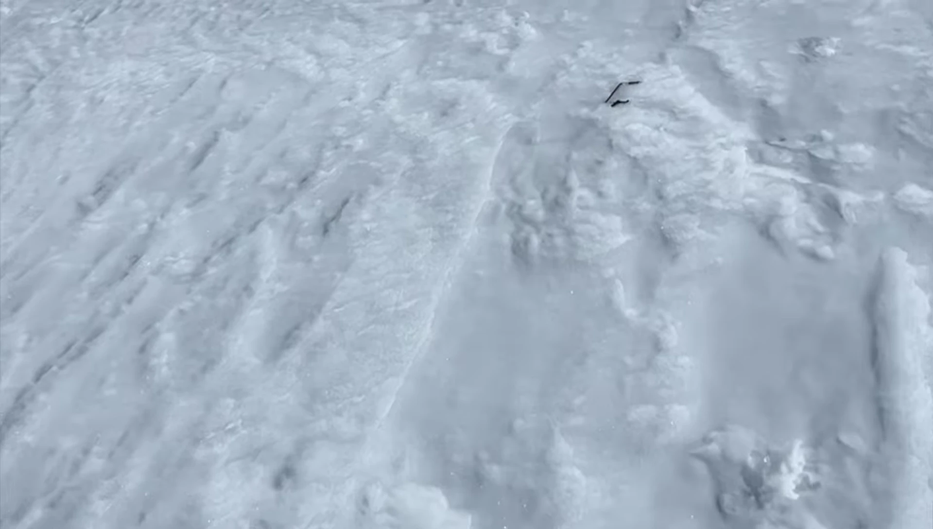 Close-up of splitboard bindings