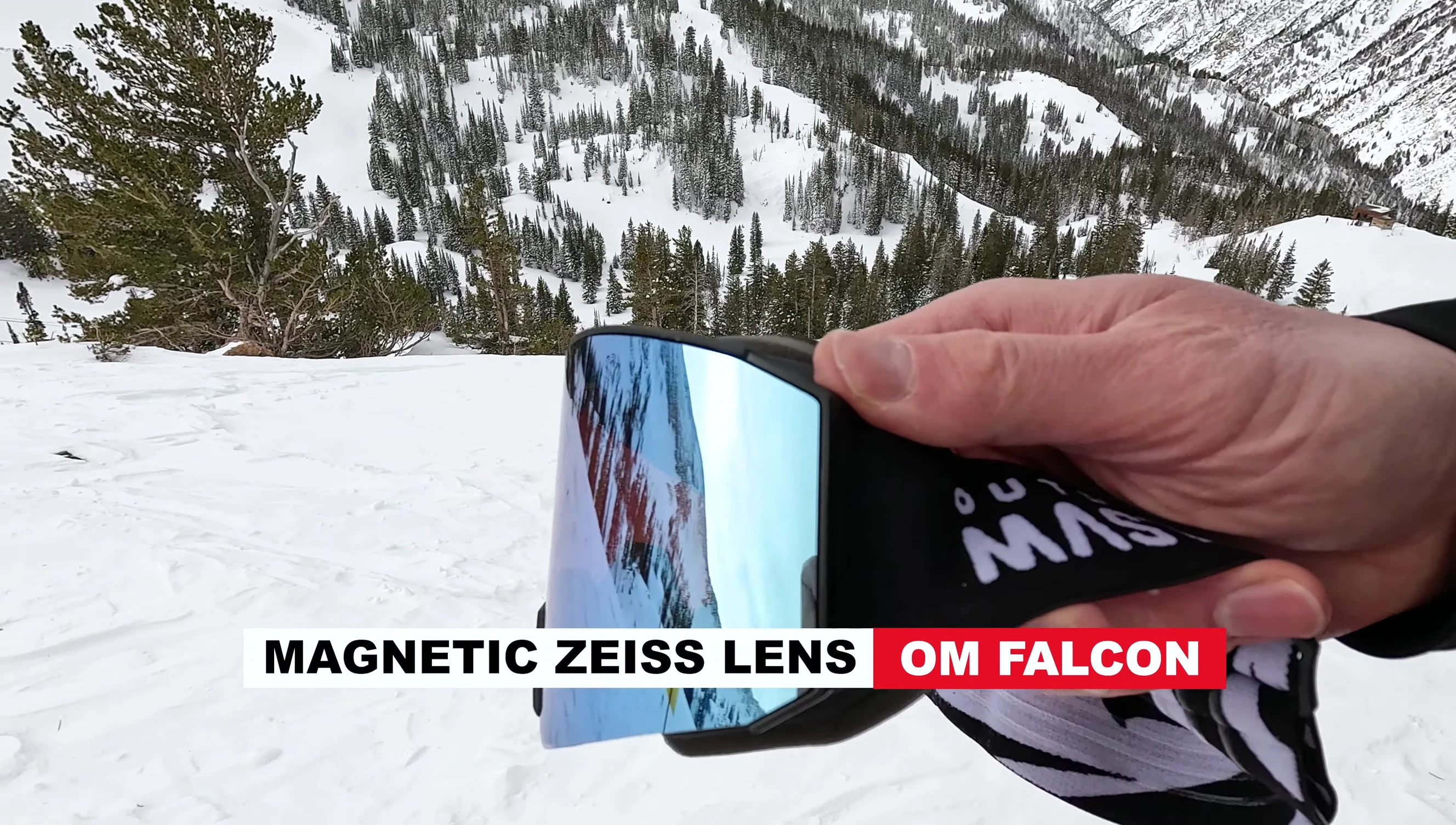 Demonstrating the ease of changing lenses with the magnetic system.