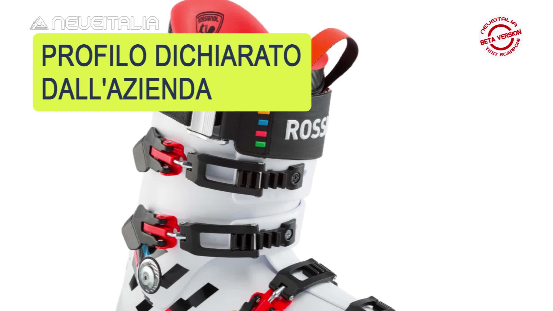 Close-up shot of the Rossignol Hero World Cup 130 ski boot highlighting its design features