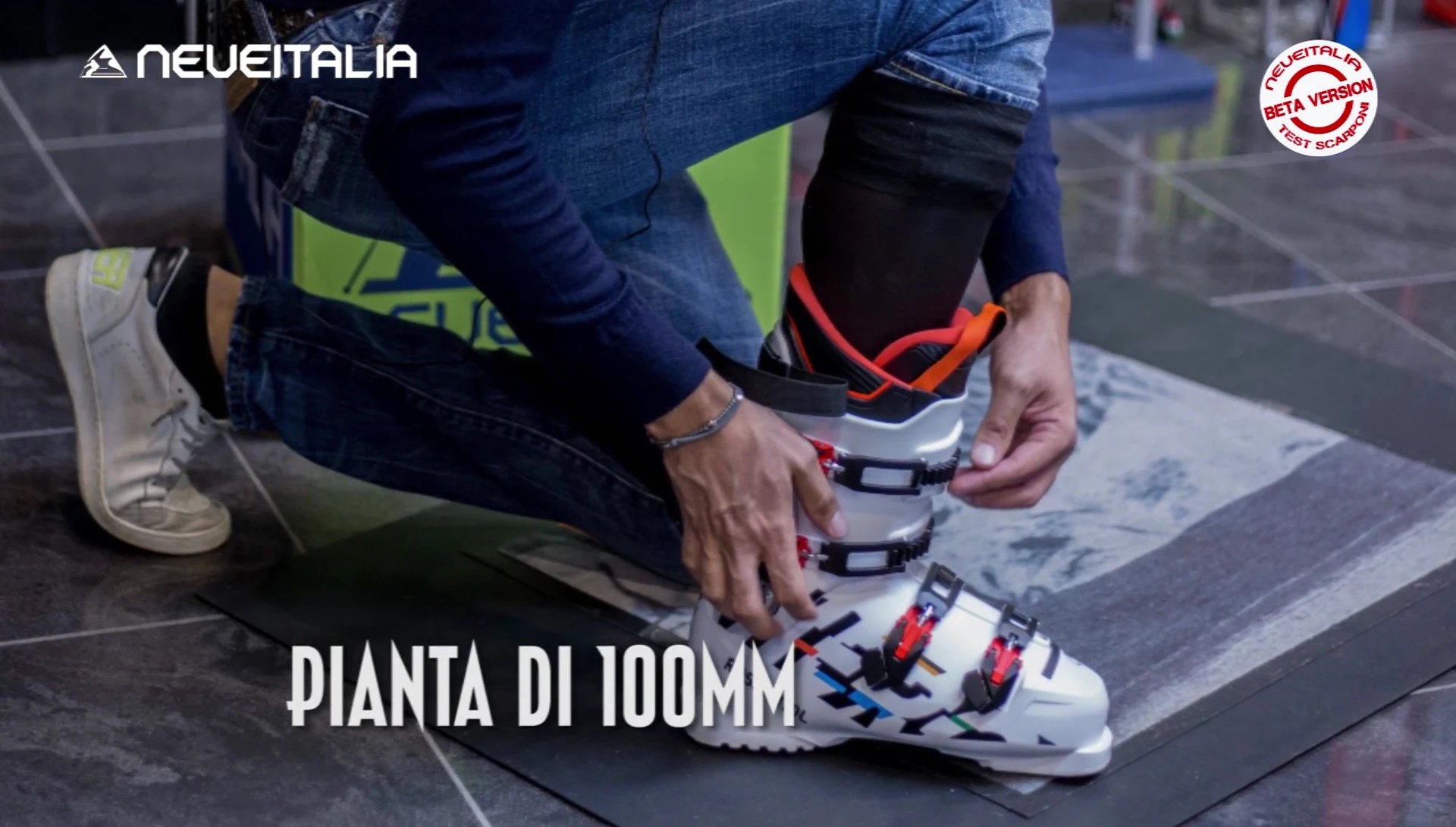 Shot highlighting the 100mm footbed