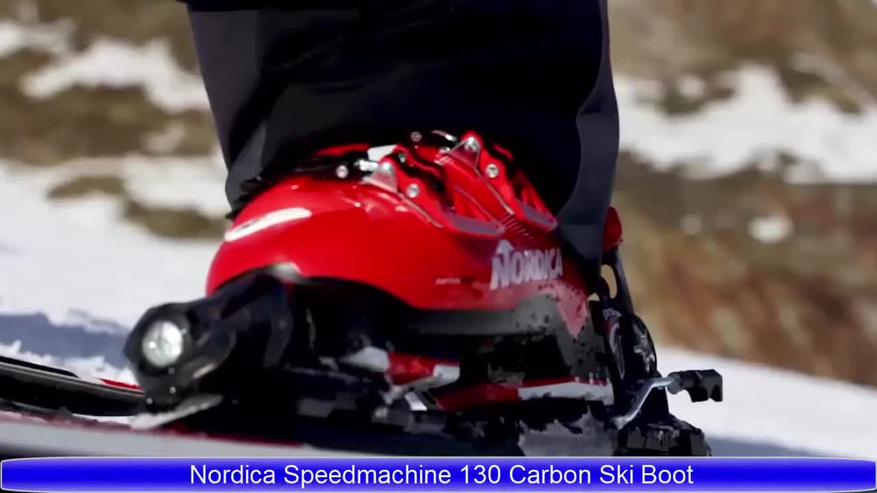 Close-up of Nordica Speed Machine ski boot