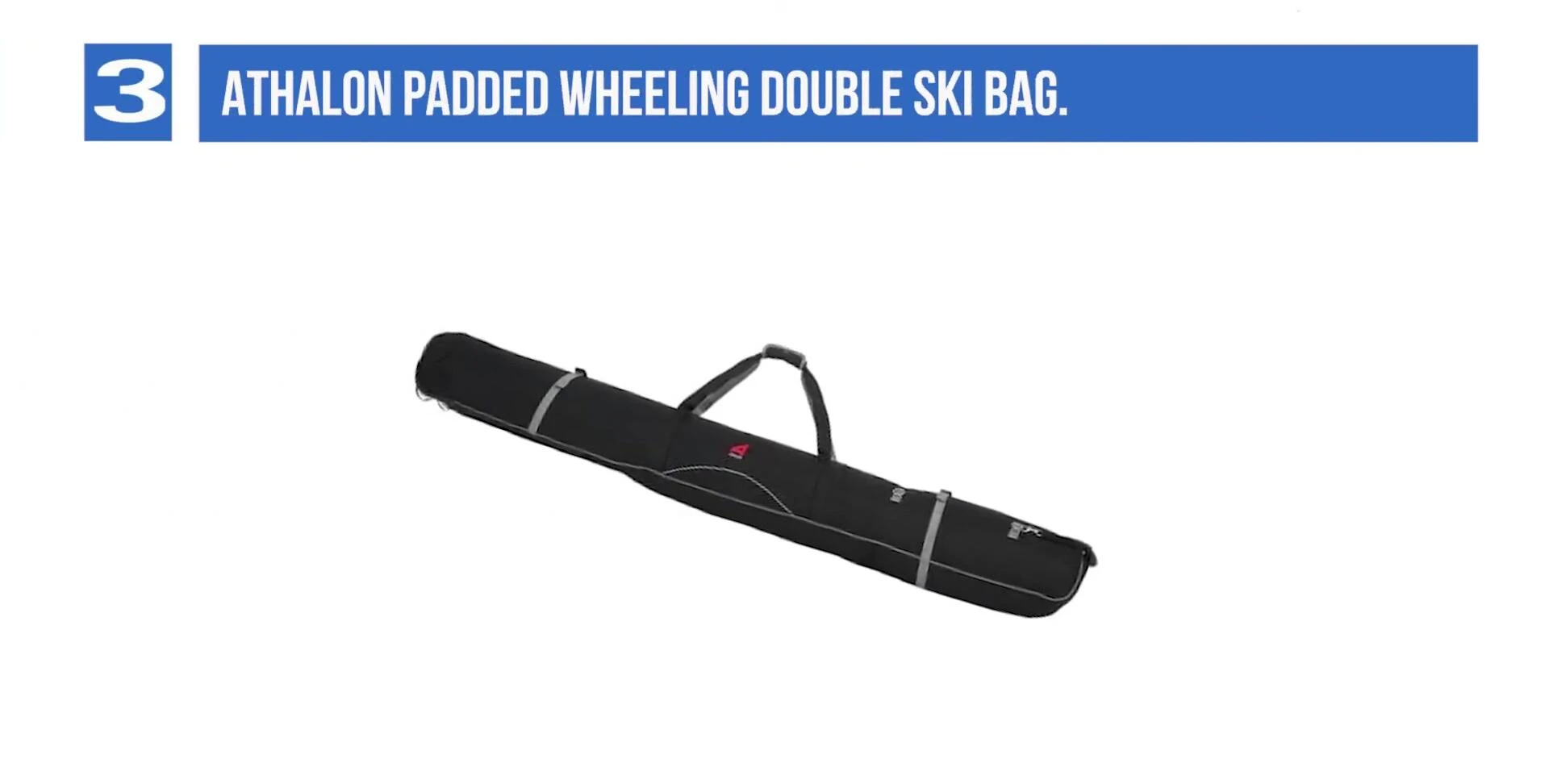 Athlon Ski Bag showing wheels and exterior