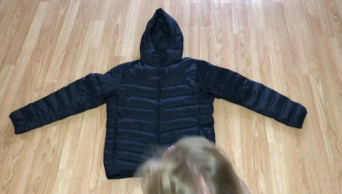 Fold the bottom in on itself to form a cuff (3-4 inches tall). Ensure it's even on the front and back.