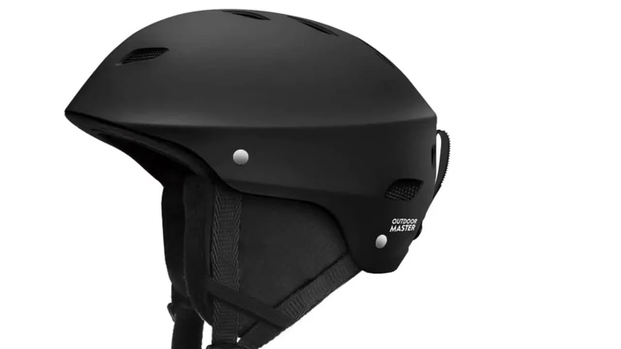 Outdoor Master Calvin ski helmet showcasing its design and color options.