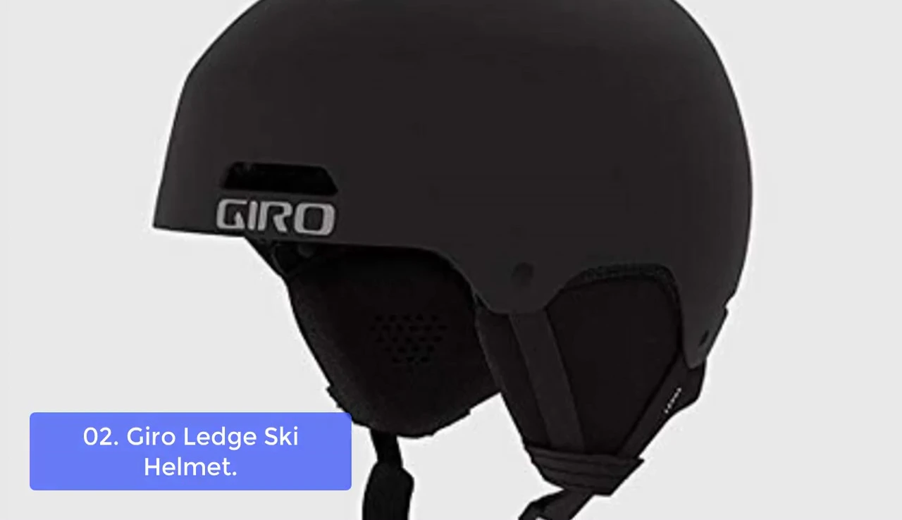 Close-up on the ventilation system of the Gyro LED ski helmet.