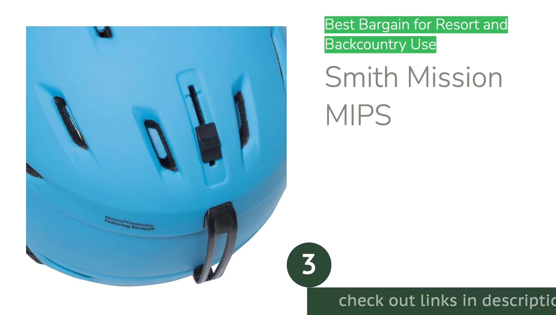 The Smith Mission MIPS helmet displayed