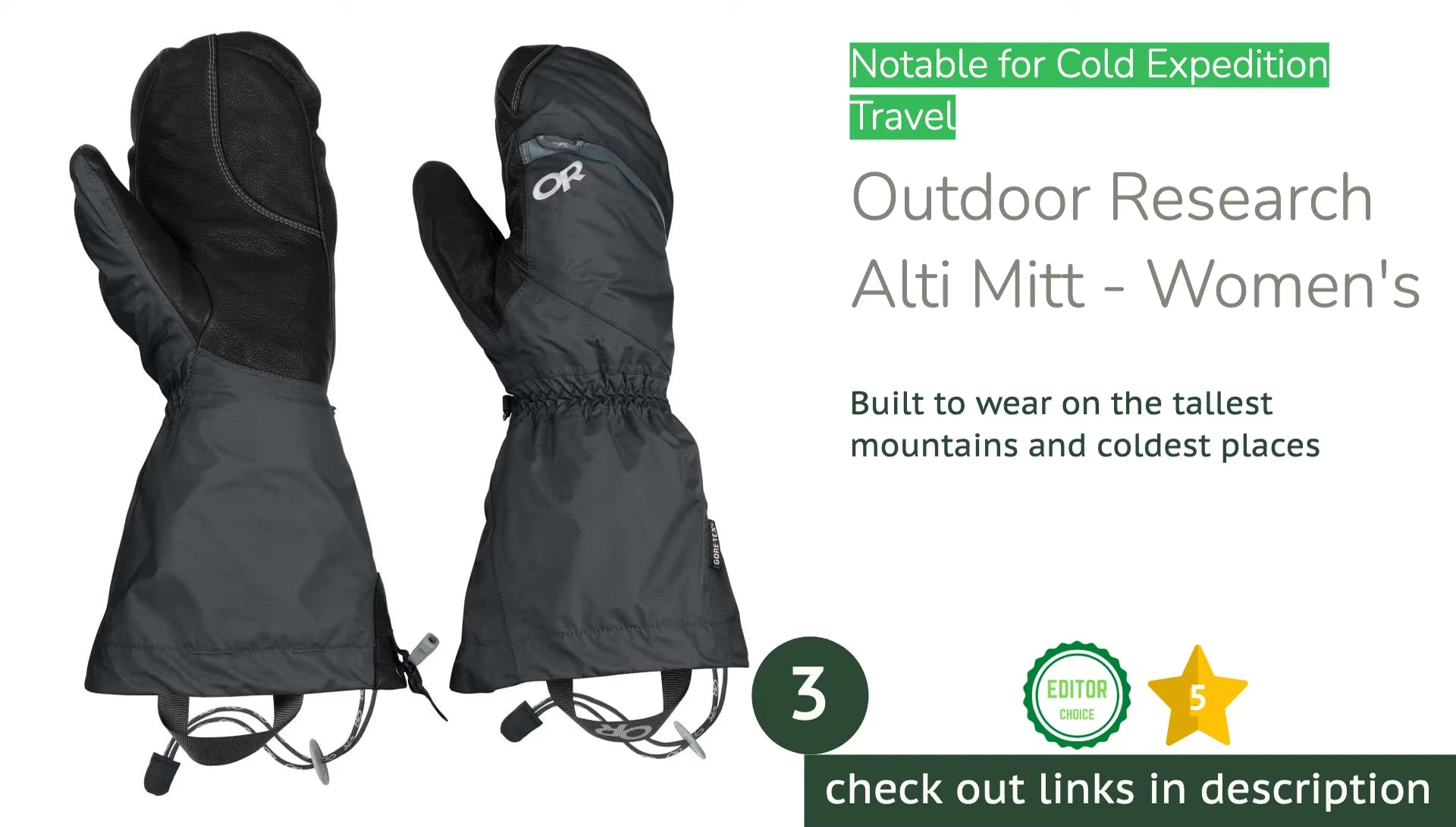 Showcasing the insulation and features of the mittens