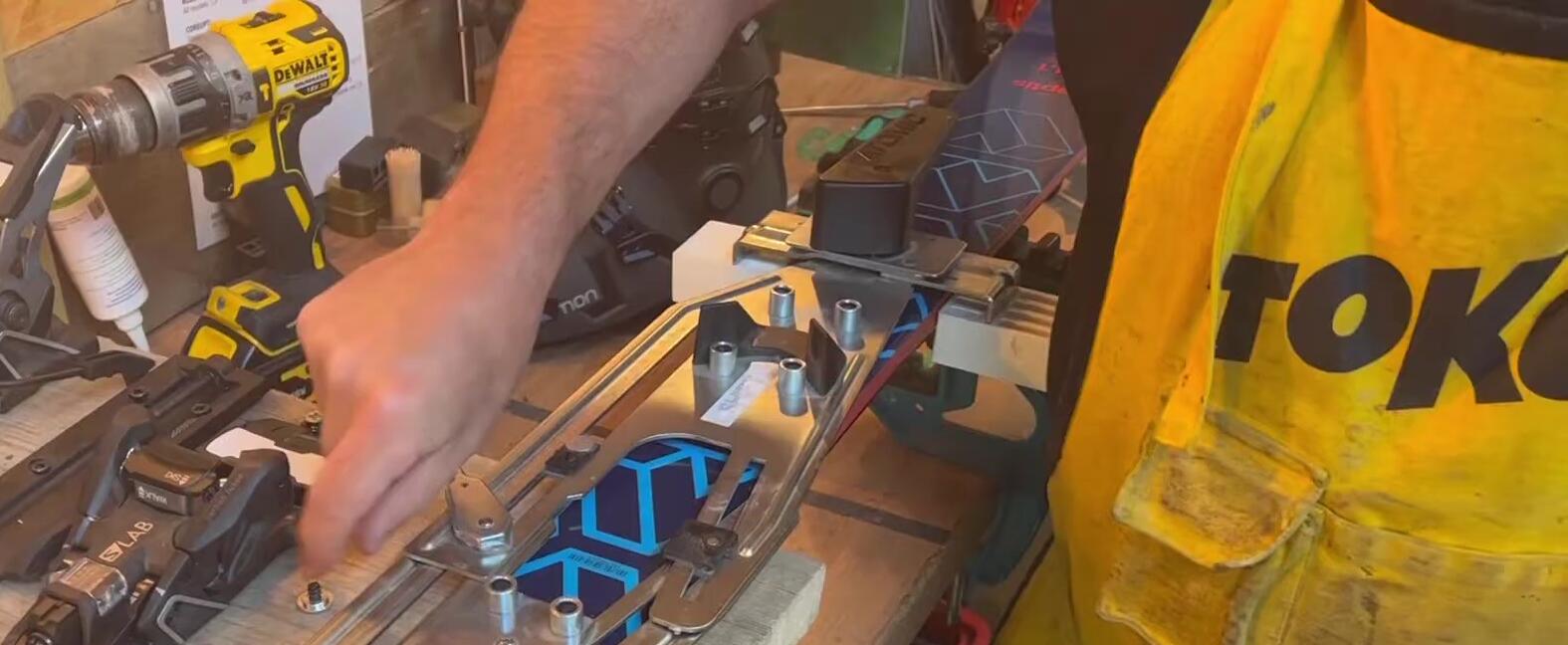 Drilling the pilot holes