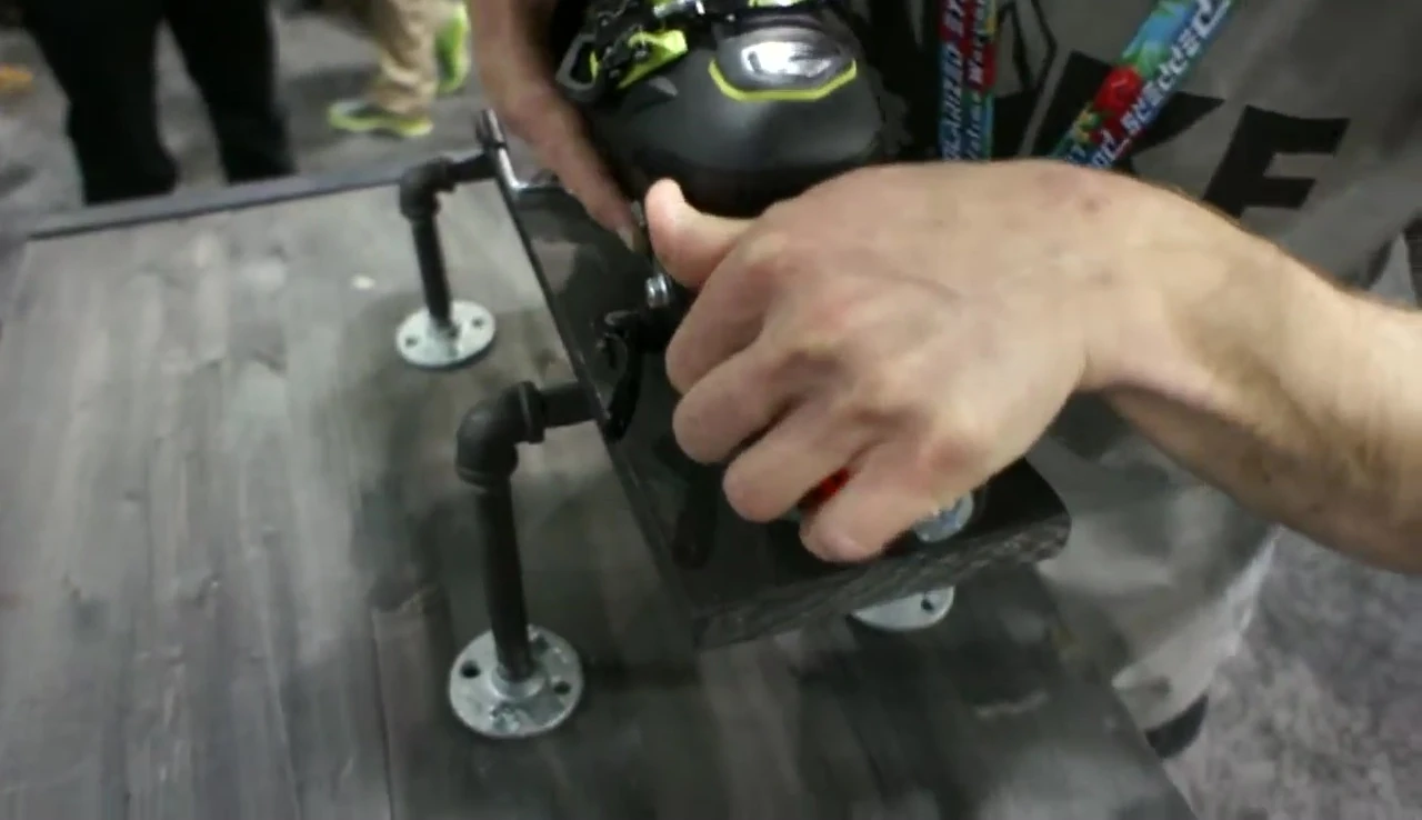 Demonstration of operating the system with a foot.