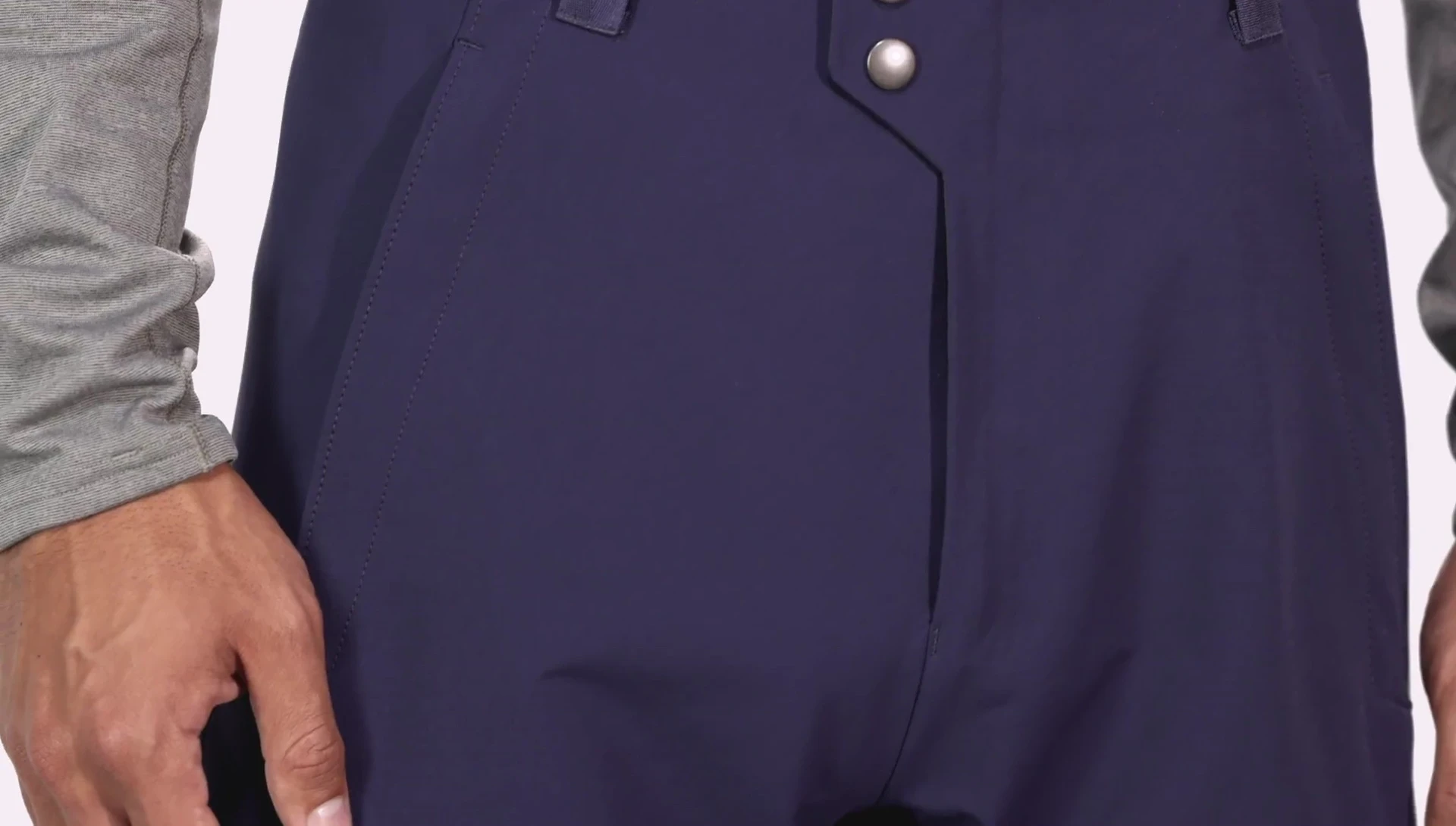 The webbing loop on the rear yoke is visible.