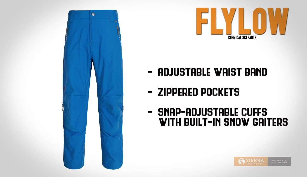 Close-up of the cuffs with built-in snow gaiters.