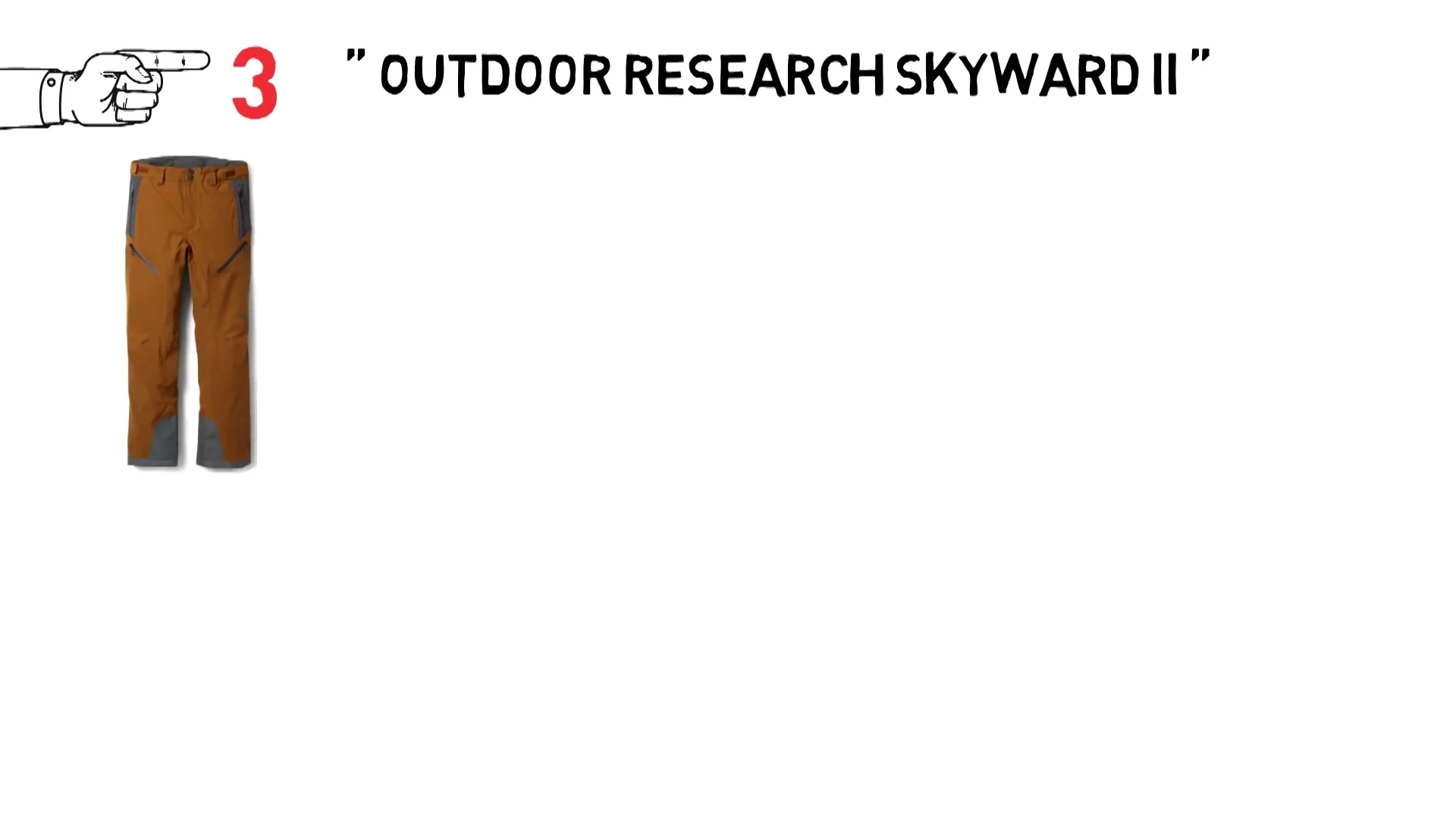 Close up shot of the Outdoor Research Skyward pant fabric