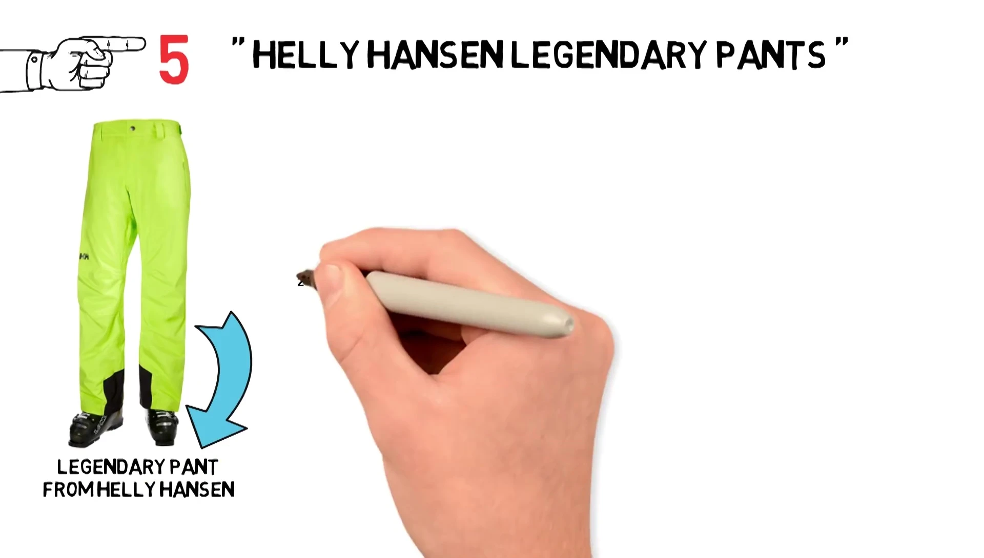 Model wearing the Helly Hansen Legendary Pant