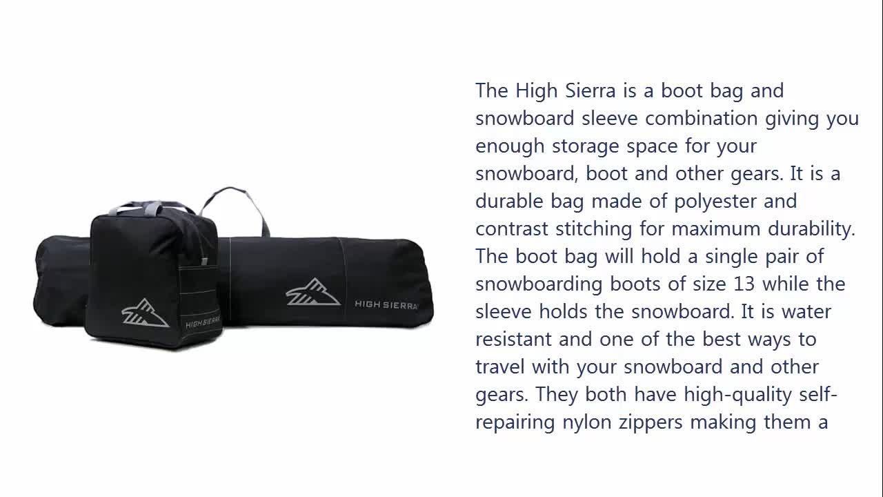 Close-up of High Sierra bag material and stitching