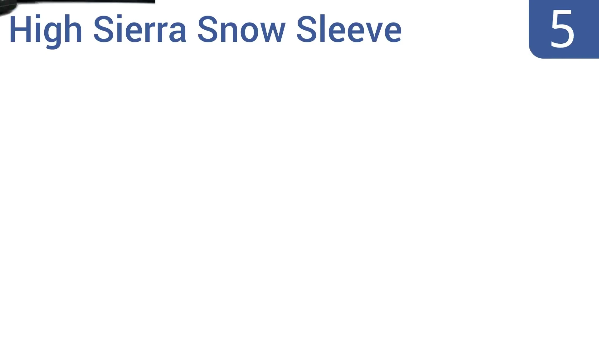 The High Sierra Snow Sleeve showcasing its combined snowboard and boot storage.