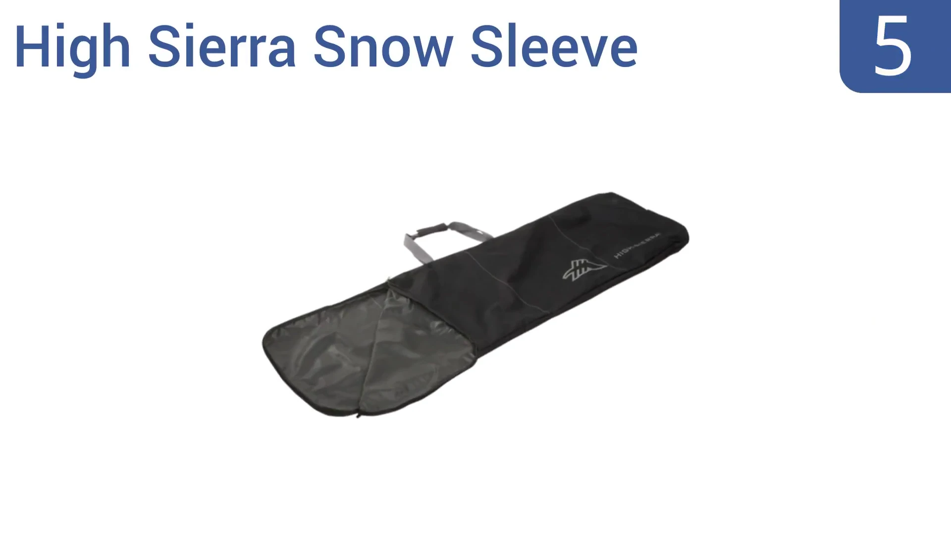 Close up of the High Sierra bag's zippers and overall design.