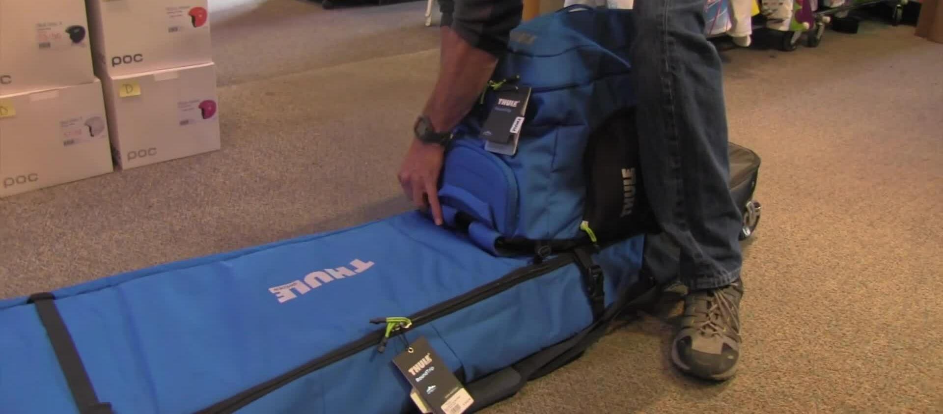 Close-up of the easy-on/easy-off features of the bag.