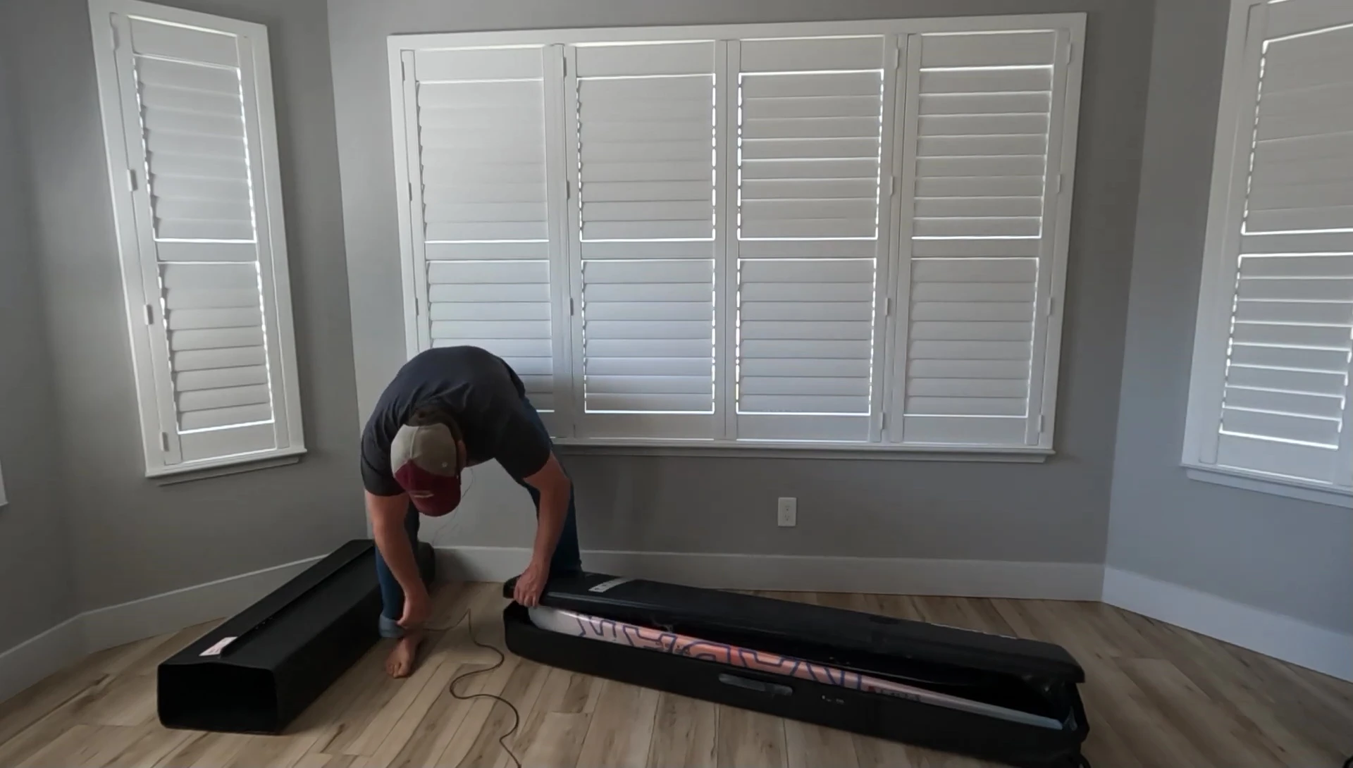 Trick ski successfully placed in the Low Roller.