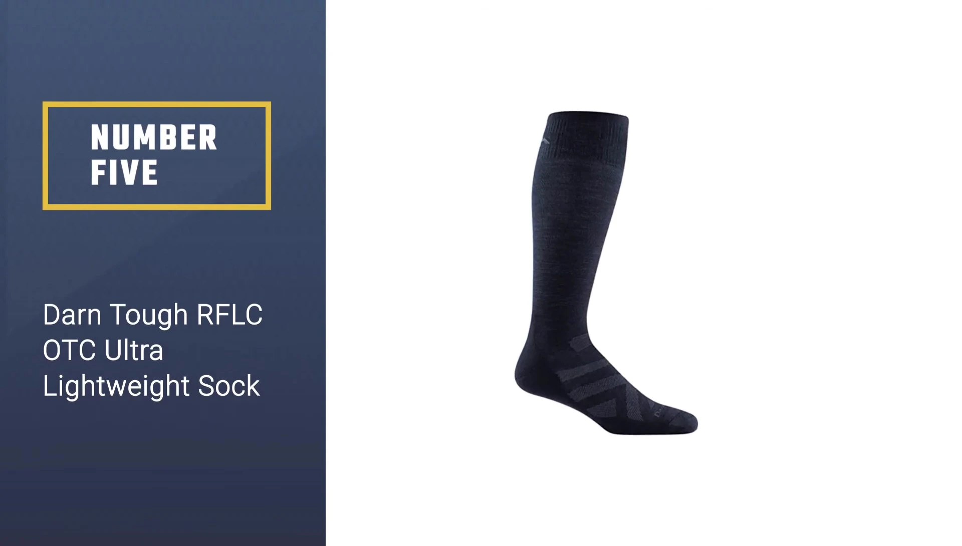 Darn Tough RFLC OTC Ultra Lightweight Sock displayed