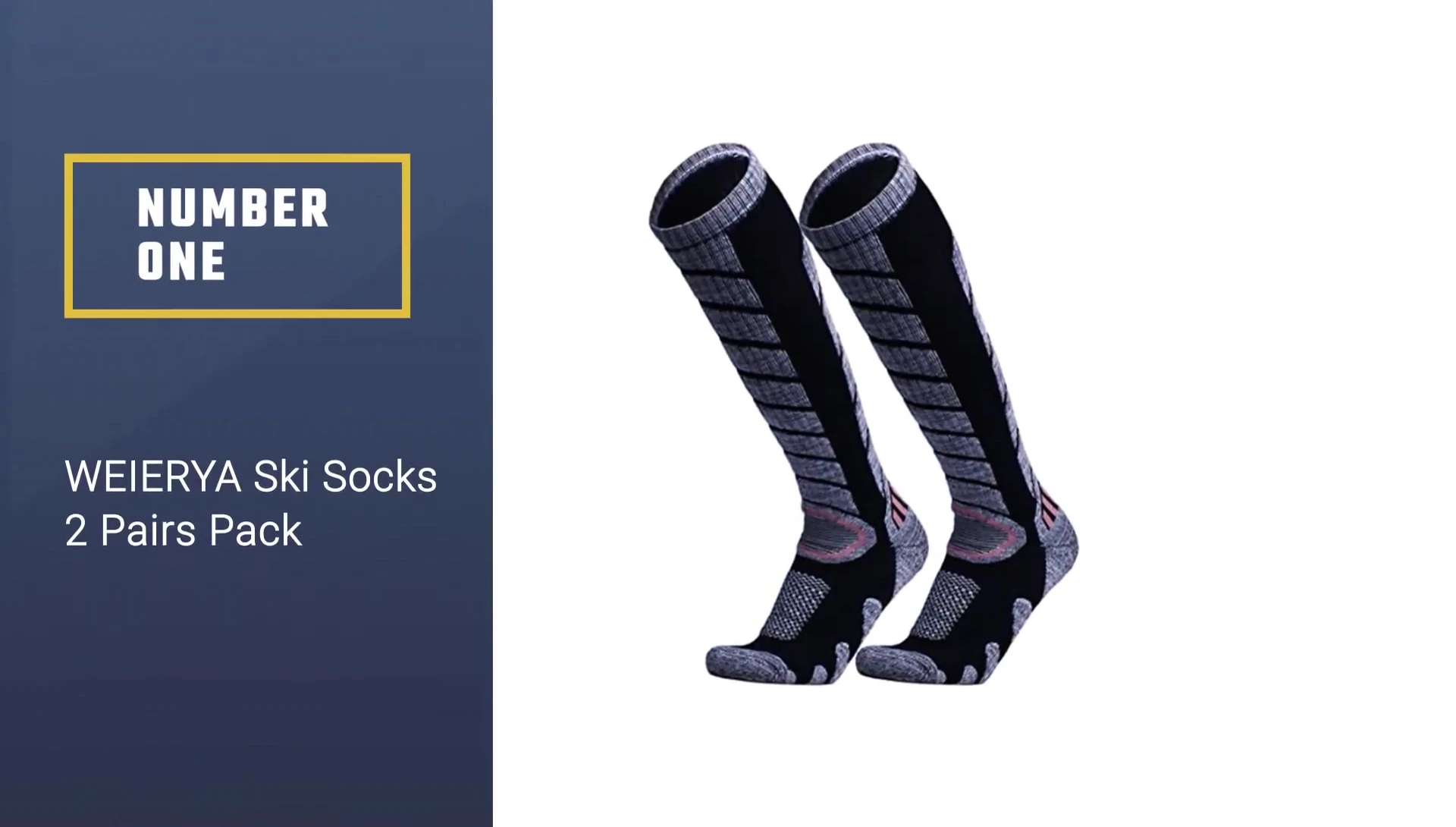 Weierya Ski Socks packaging shot