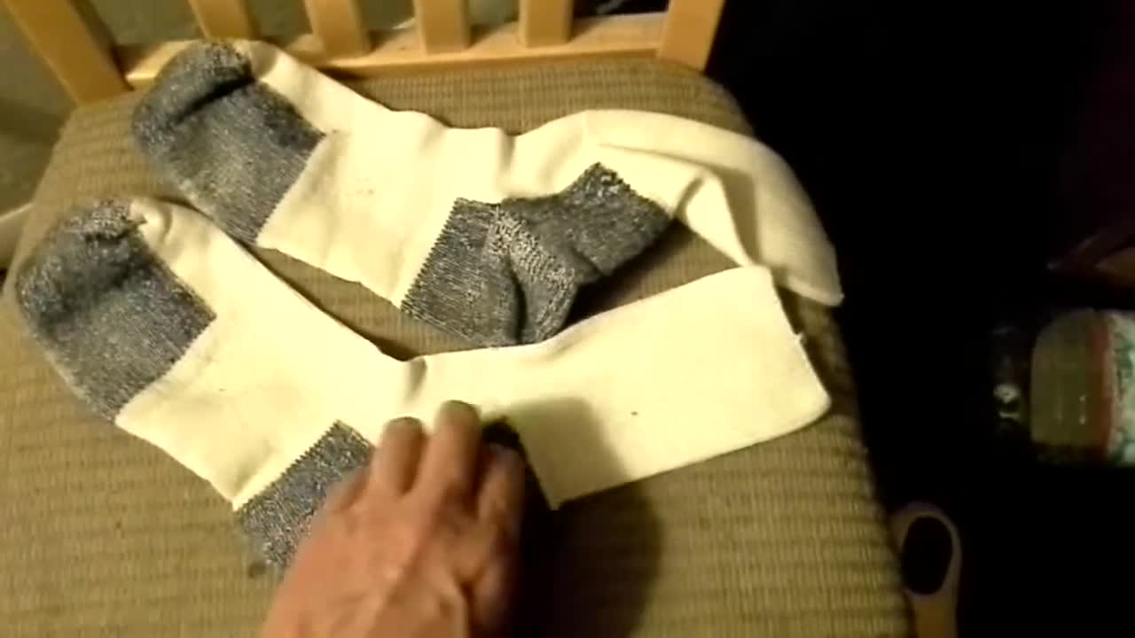 Image showing the socks after extended use, highlighting their still-decent condition