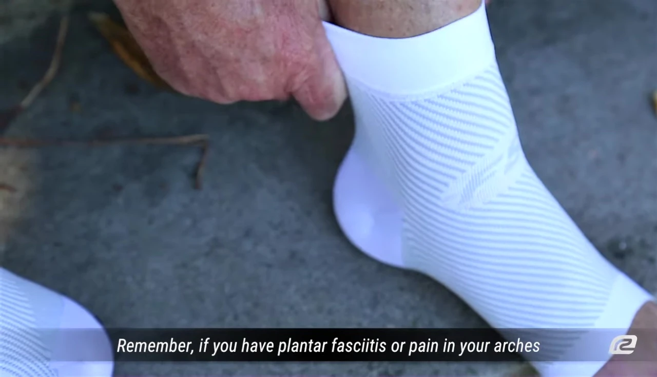 Different types of compression sleeves and socks shown