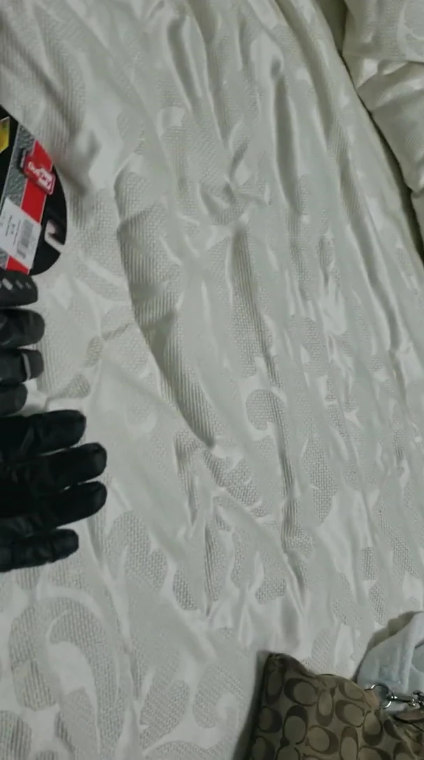 Speaker showing the gloves